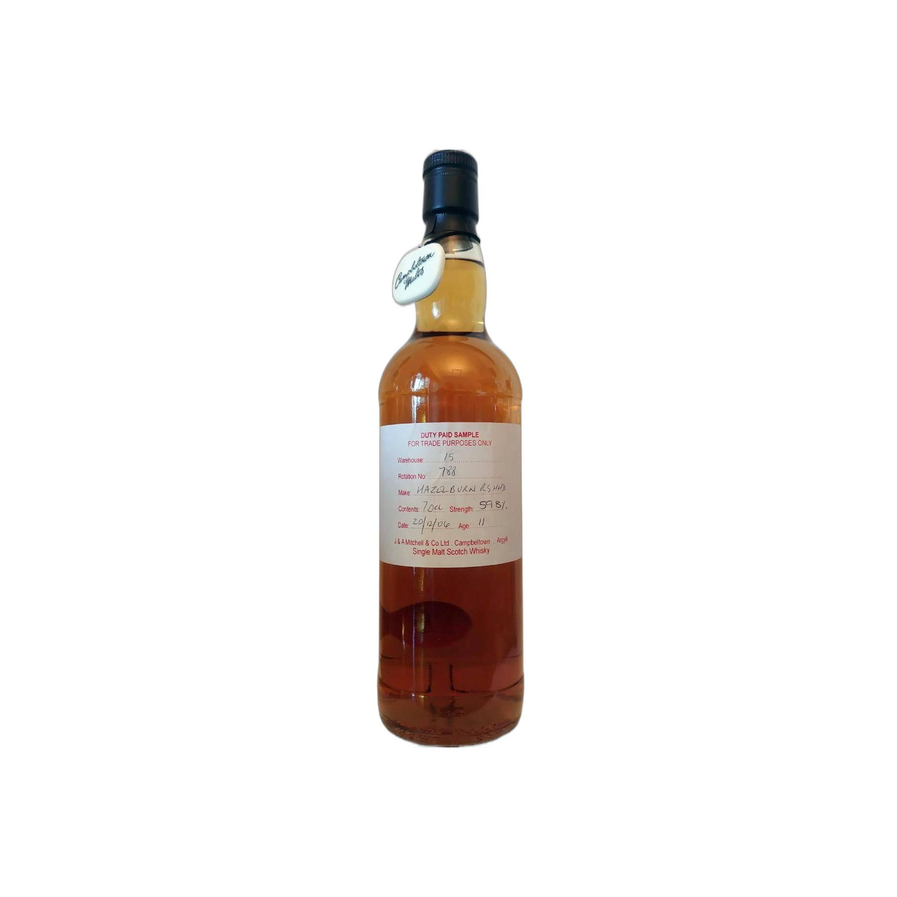 Hazelburn Duty Paid Sample - For Trade Purposes Only 2006 11 Years Single Malt Whisky