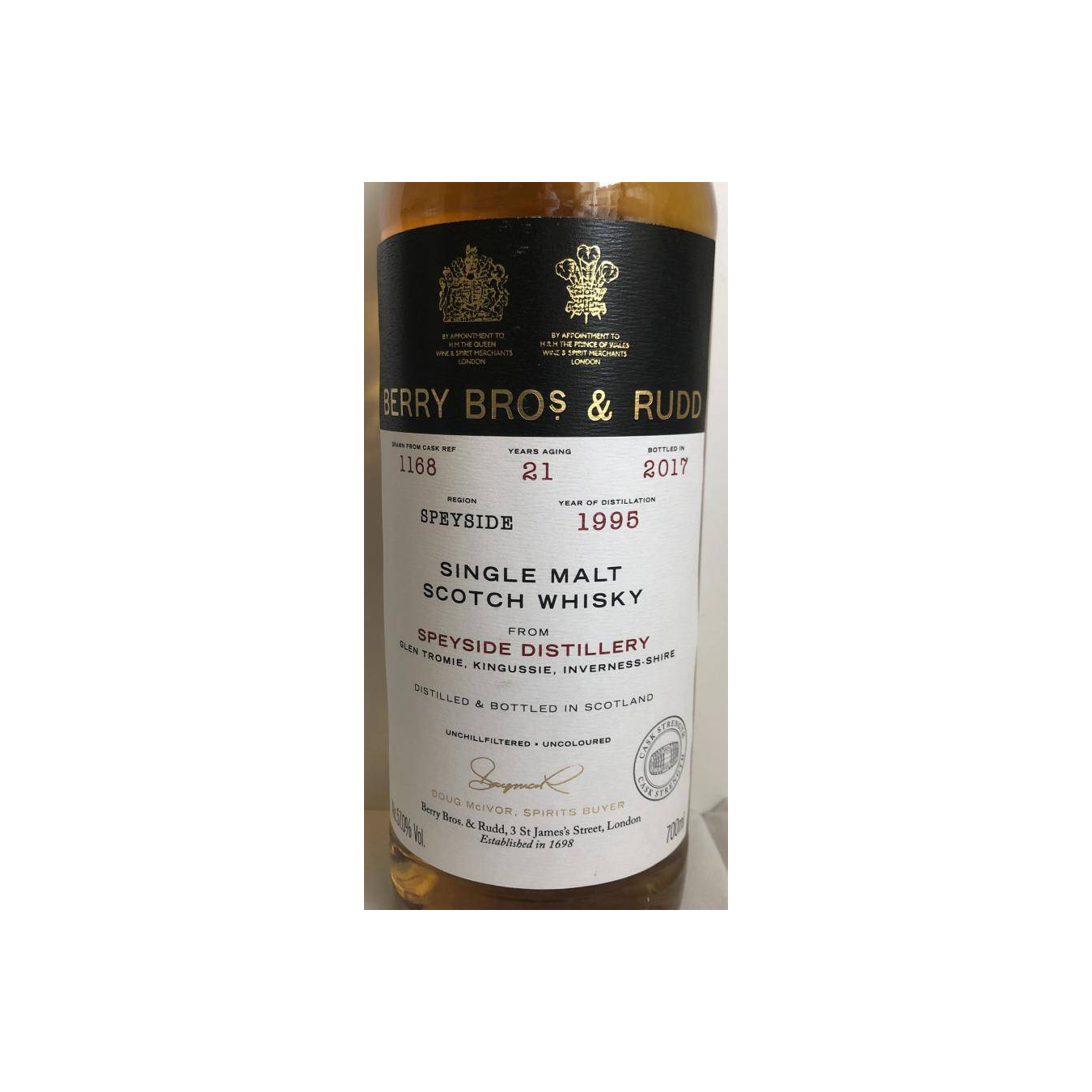Spey 1995 21 Years Single Malt Whisky 2