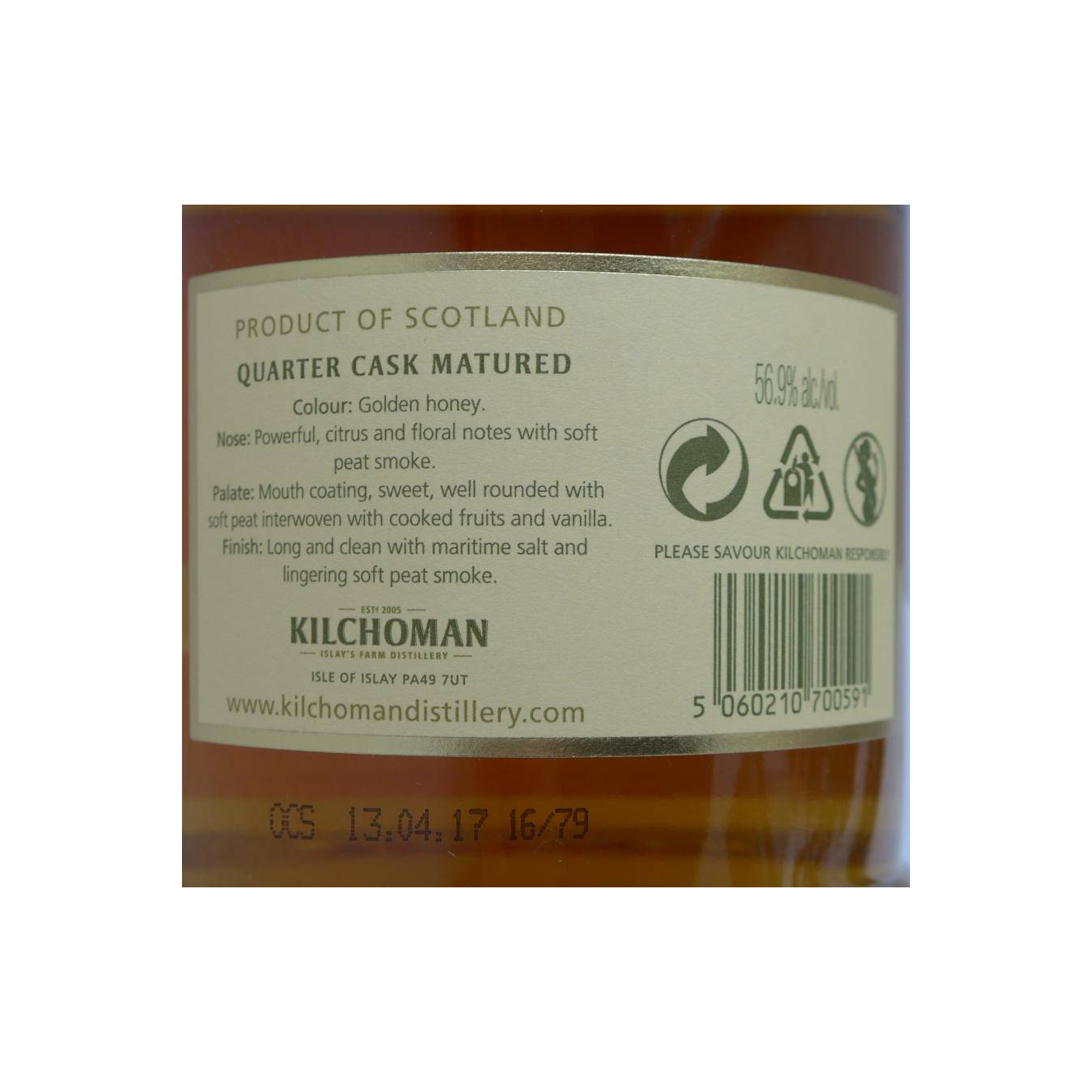 Kilchoman 2010 6 Years Single Malt Whisky 3