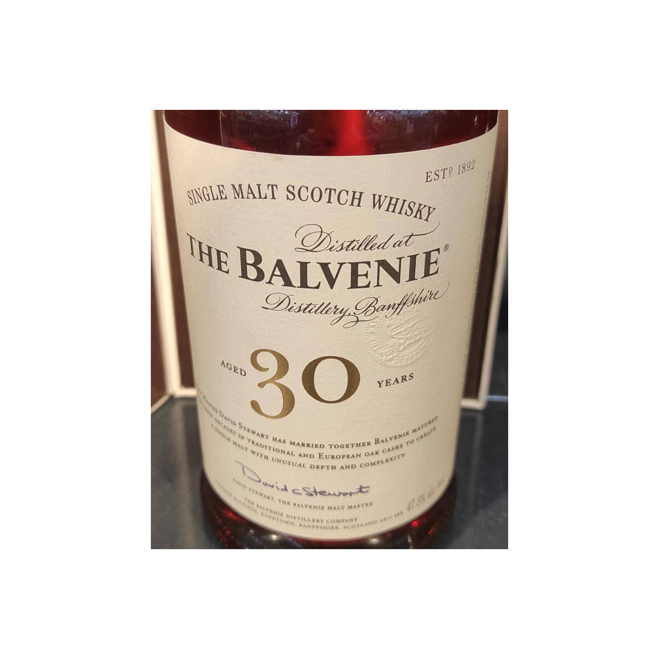 The Balvenie 30 Years Single Malt Whisky