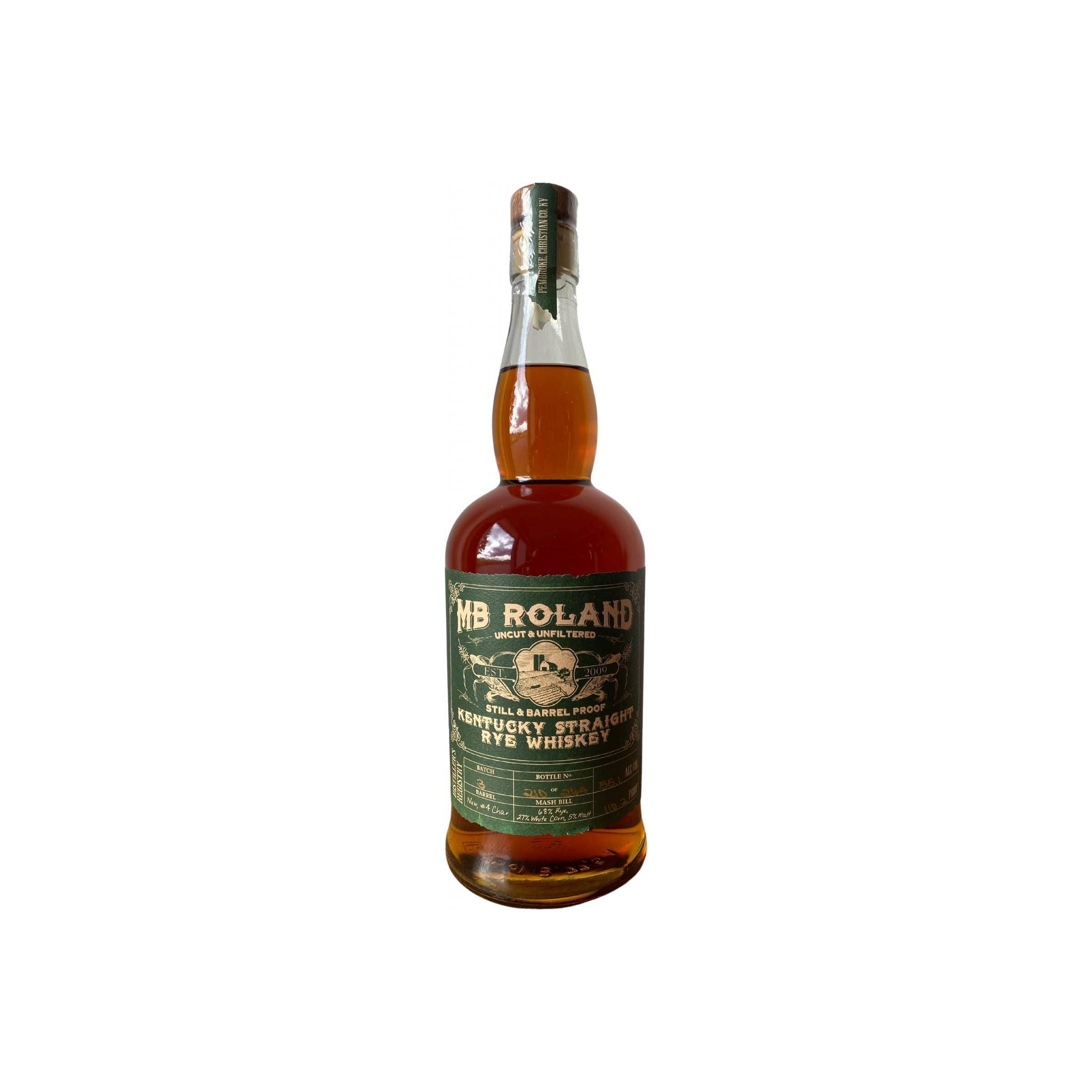 MB Roland Kentucky Straight Rye Whiskey