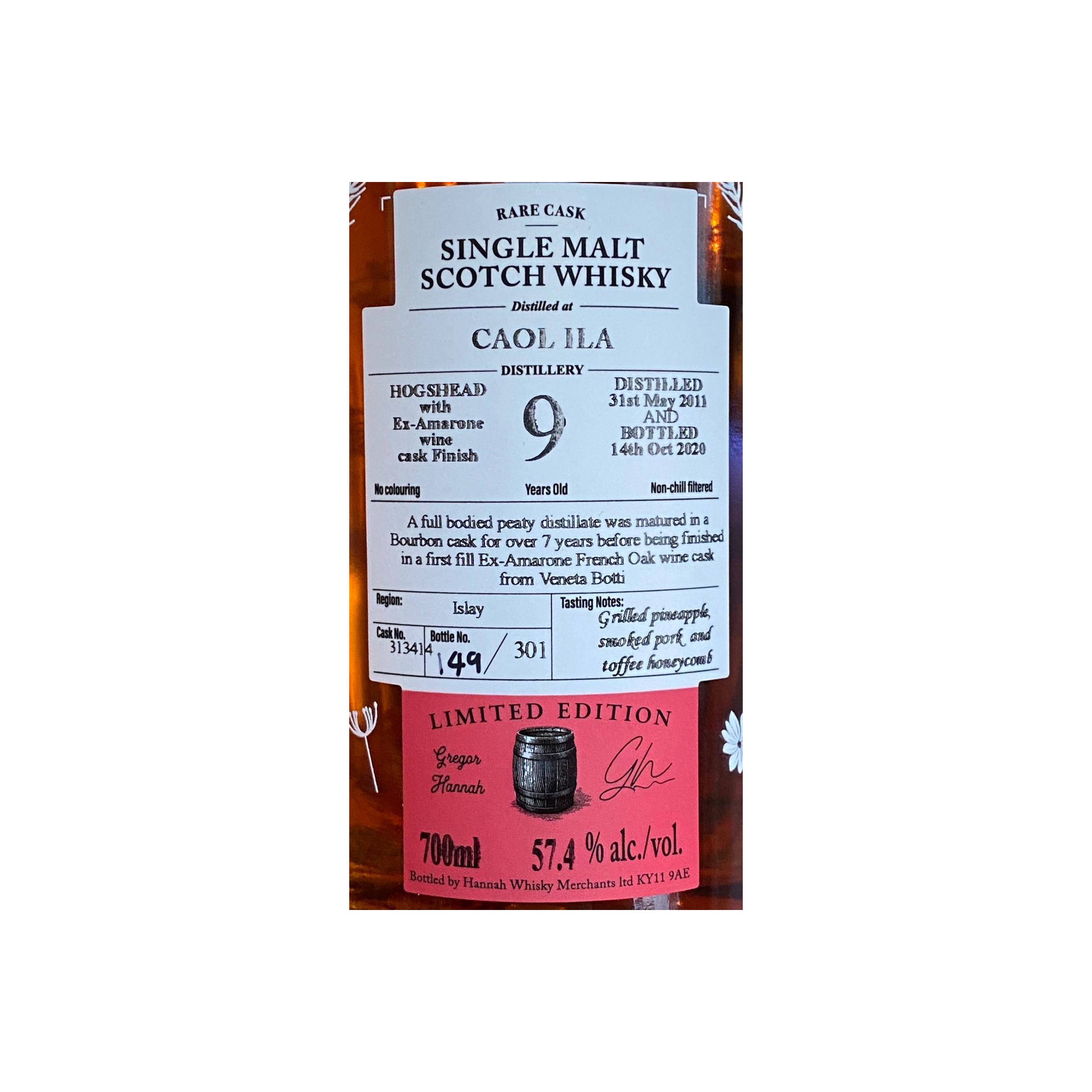Caol Ila 2011 9 Years Single Malt Whisky 2