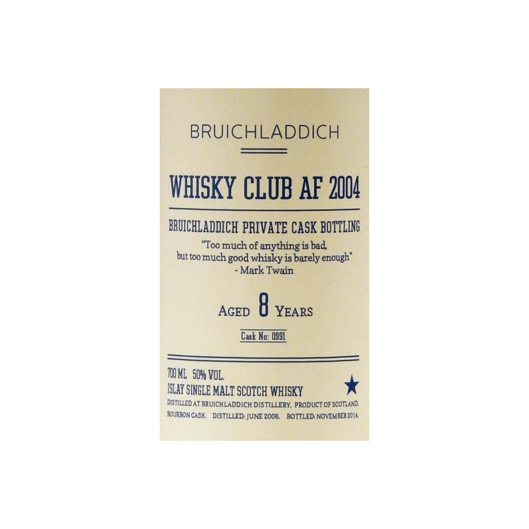 Bruichladdich 2006 8 Years Single Malt Whisky 2