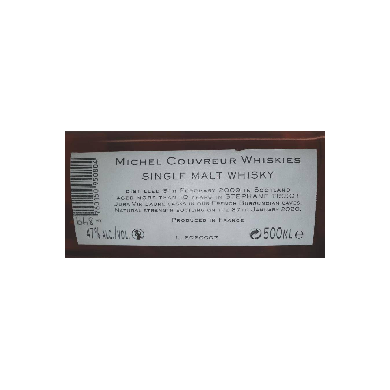 Michel Couvreur 2009 10 Years Single Malt Whisky 3