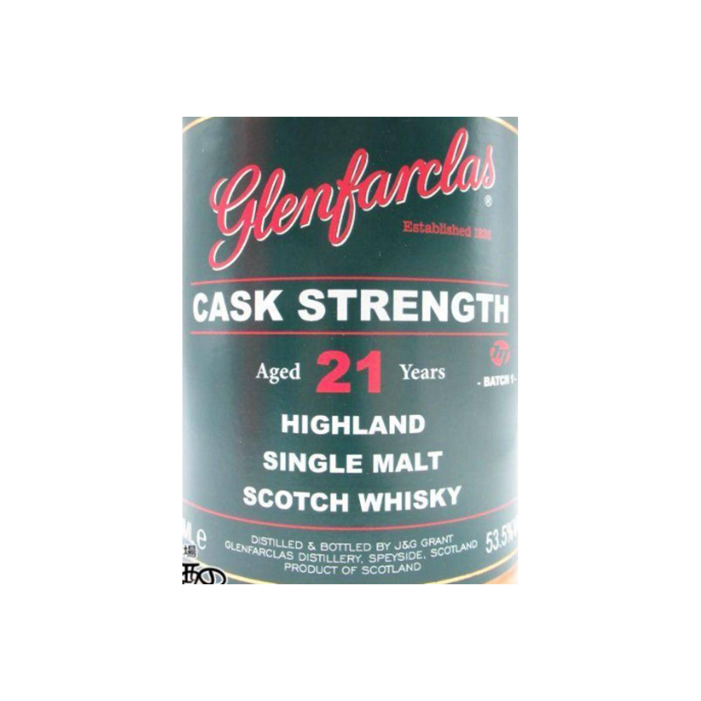 Glenfarclas Cask Strength Collection 21 Years Single Malt Whisky 2