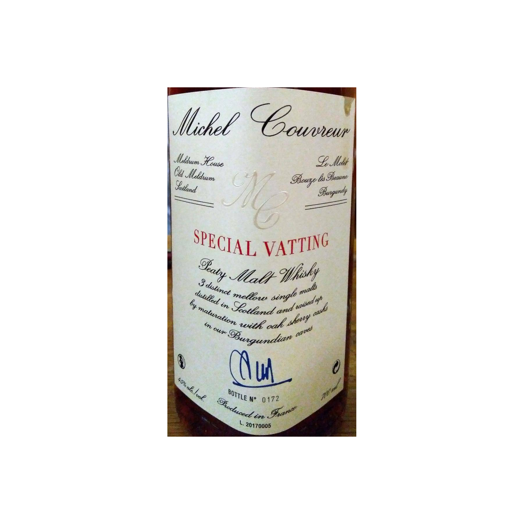 Michel Couvreur Blended Malt Whisky