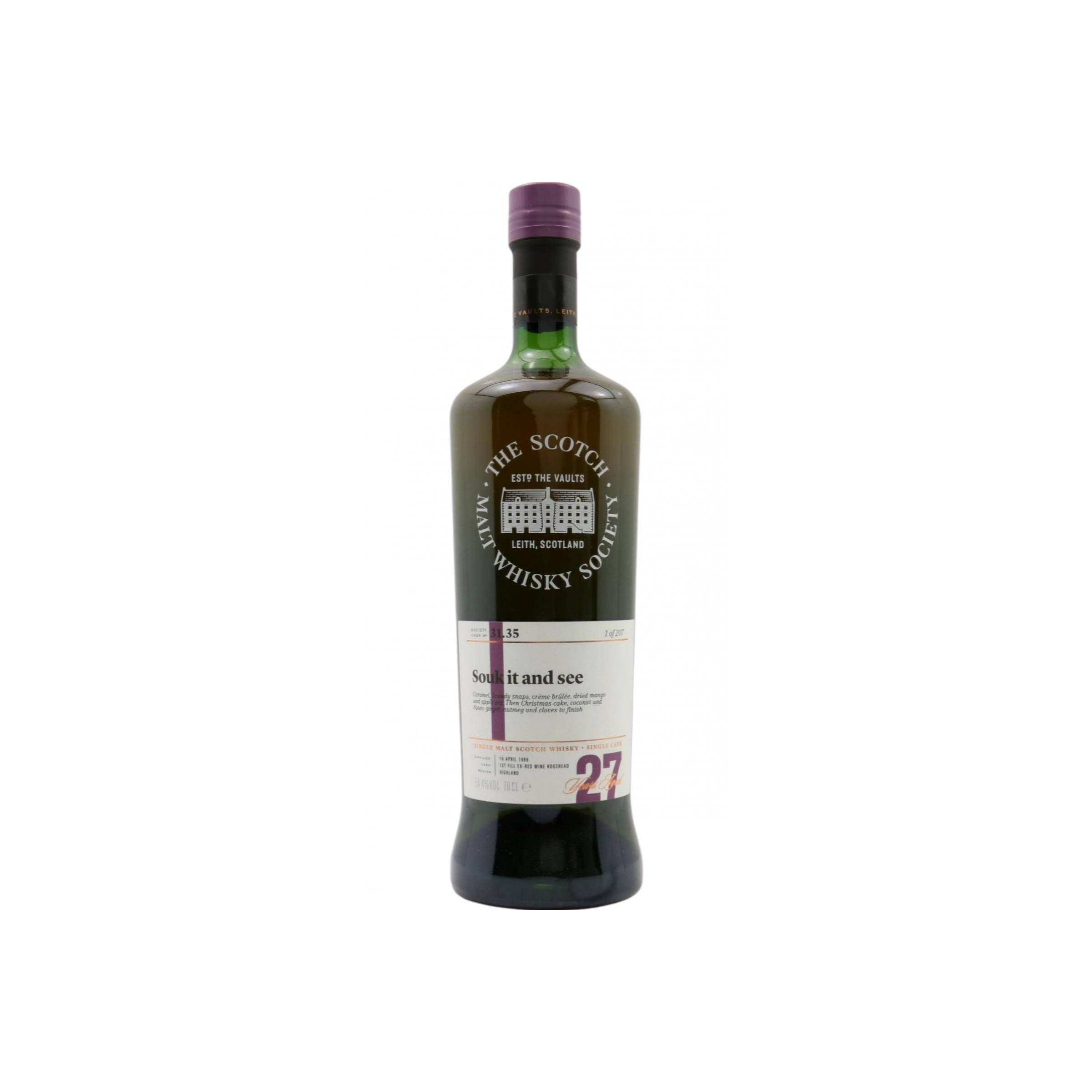The Scotch Malt Whisky Society 1989 27 Years Single Malt Whisky