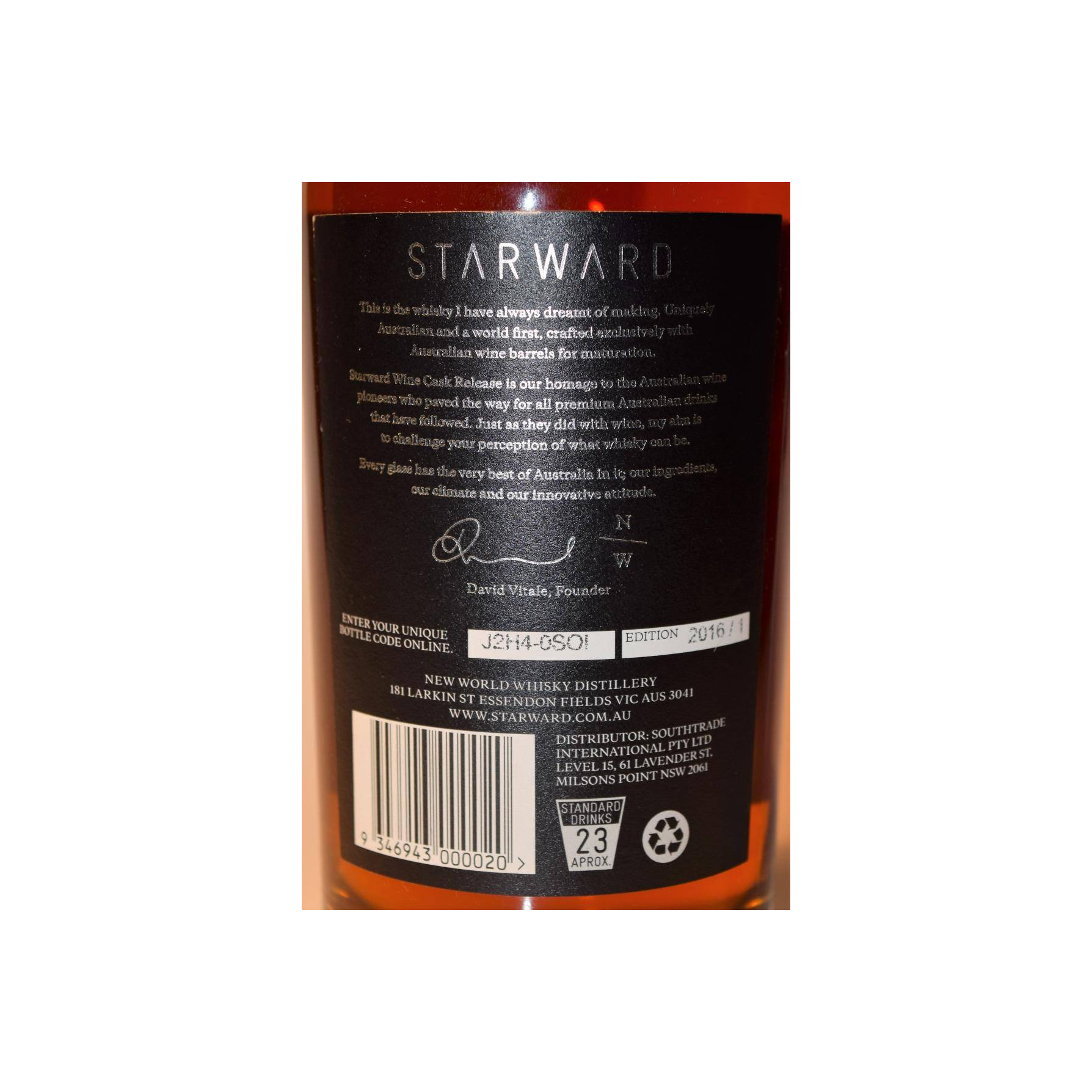 Starward Single Malt Whisky 3