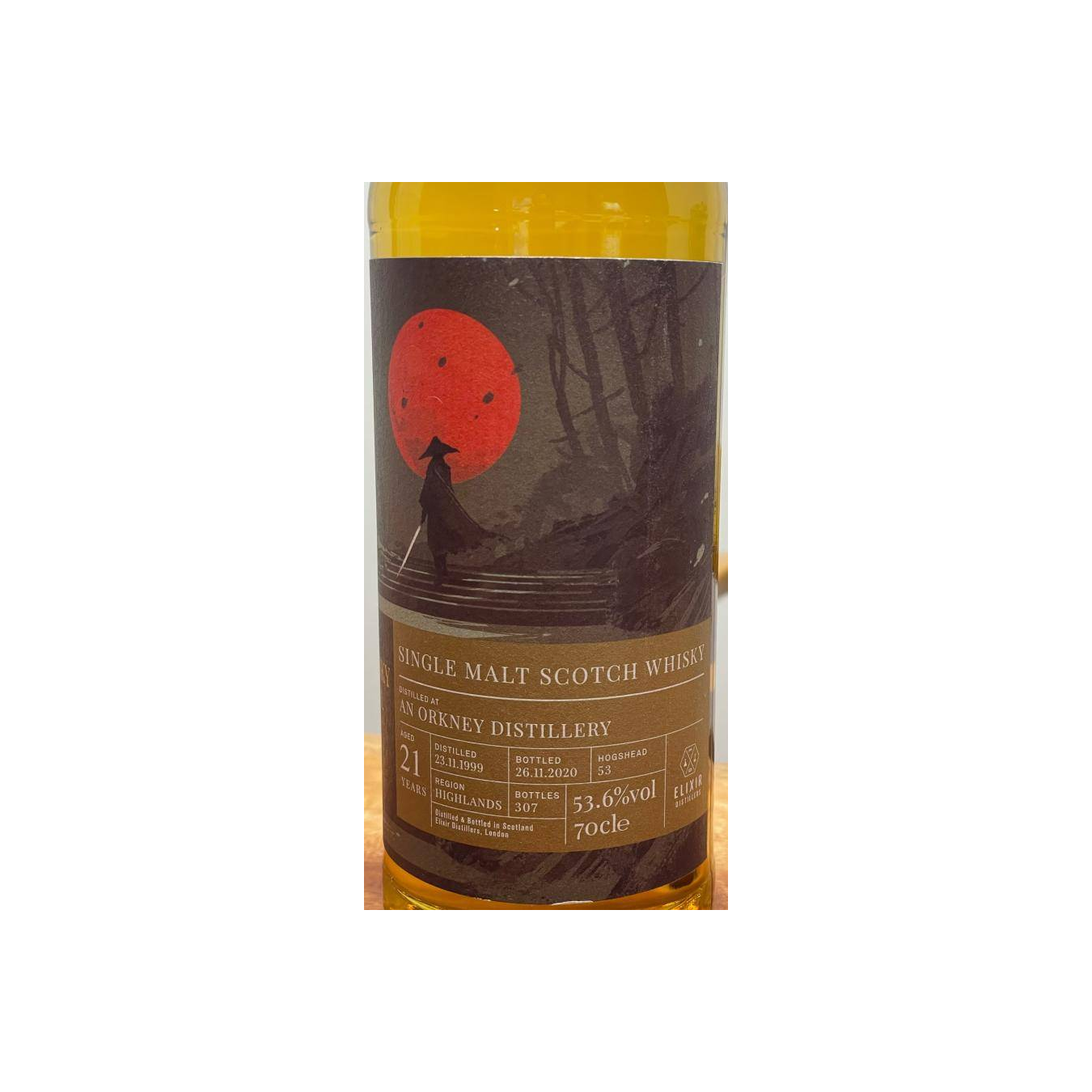 Elixir Distillers 1999 21 Years Single Malt Whisky