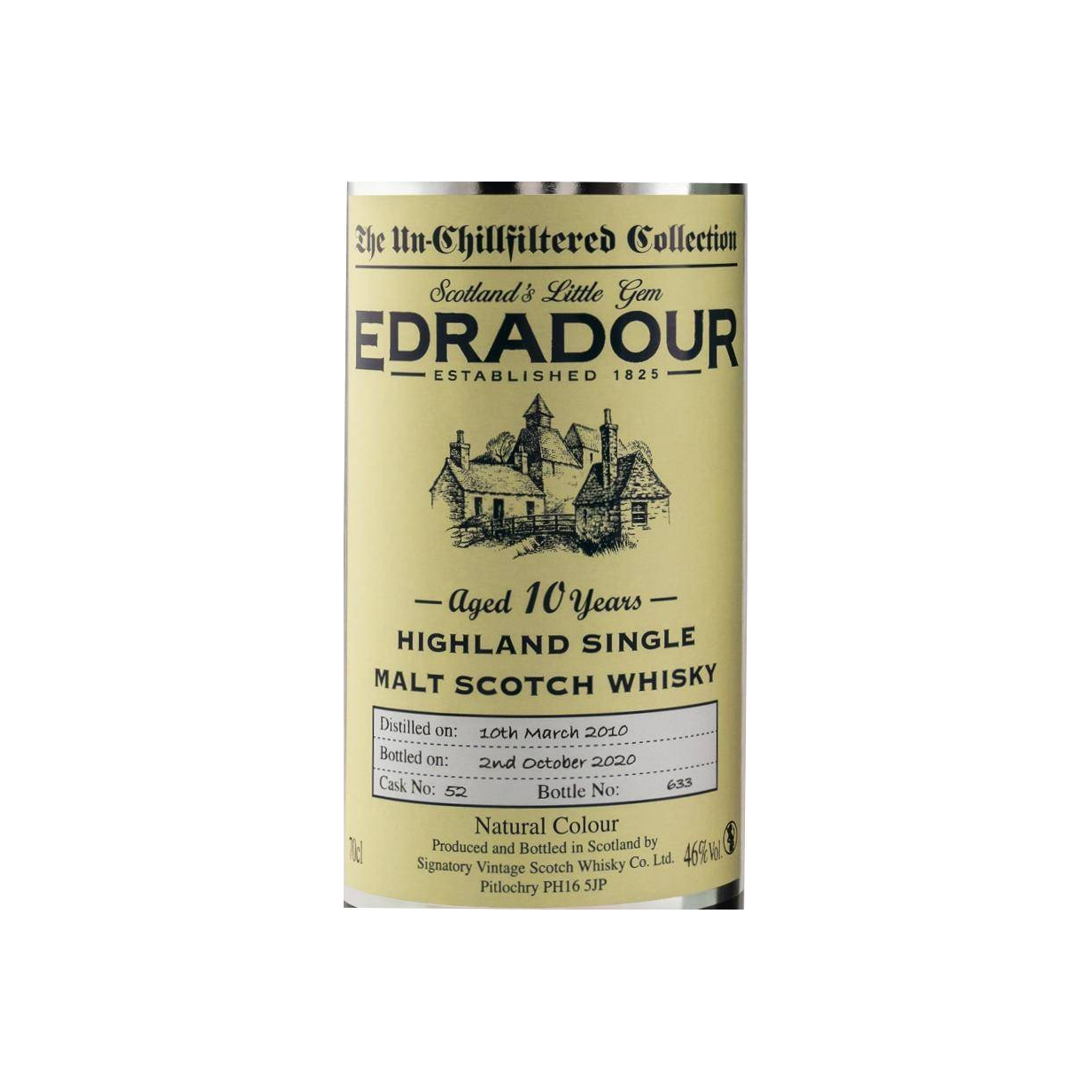 Edradour The Un-Chillfiltered Collection 2010 10 Years Single Malt Whisky 2