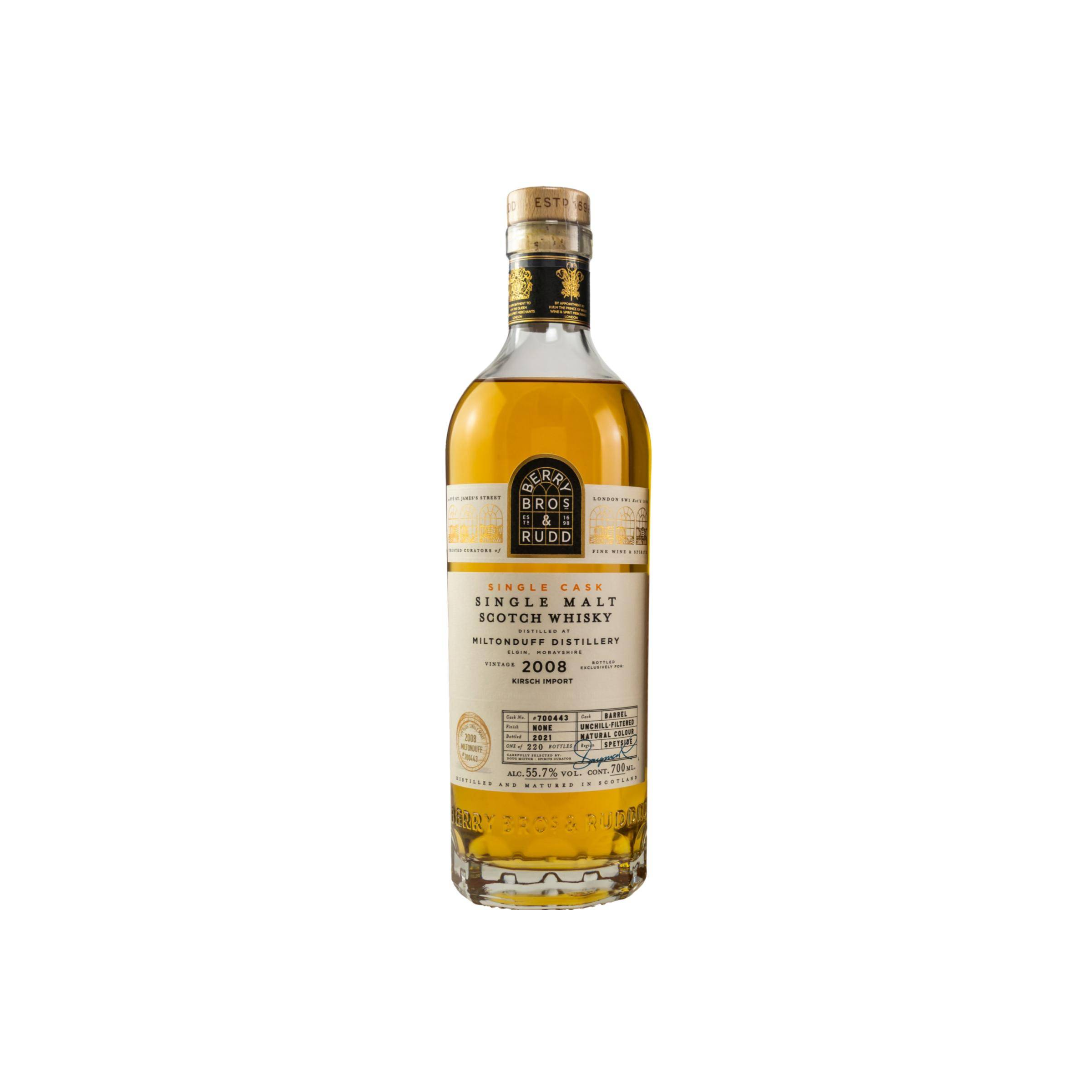 Miltonduff Single Cask 2008 13 Years Single Malt Whisky