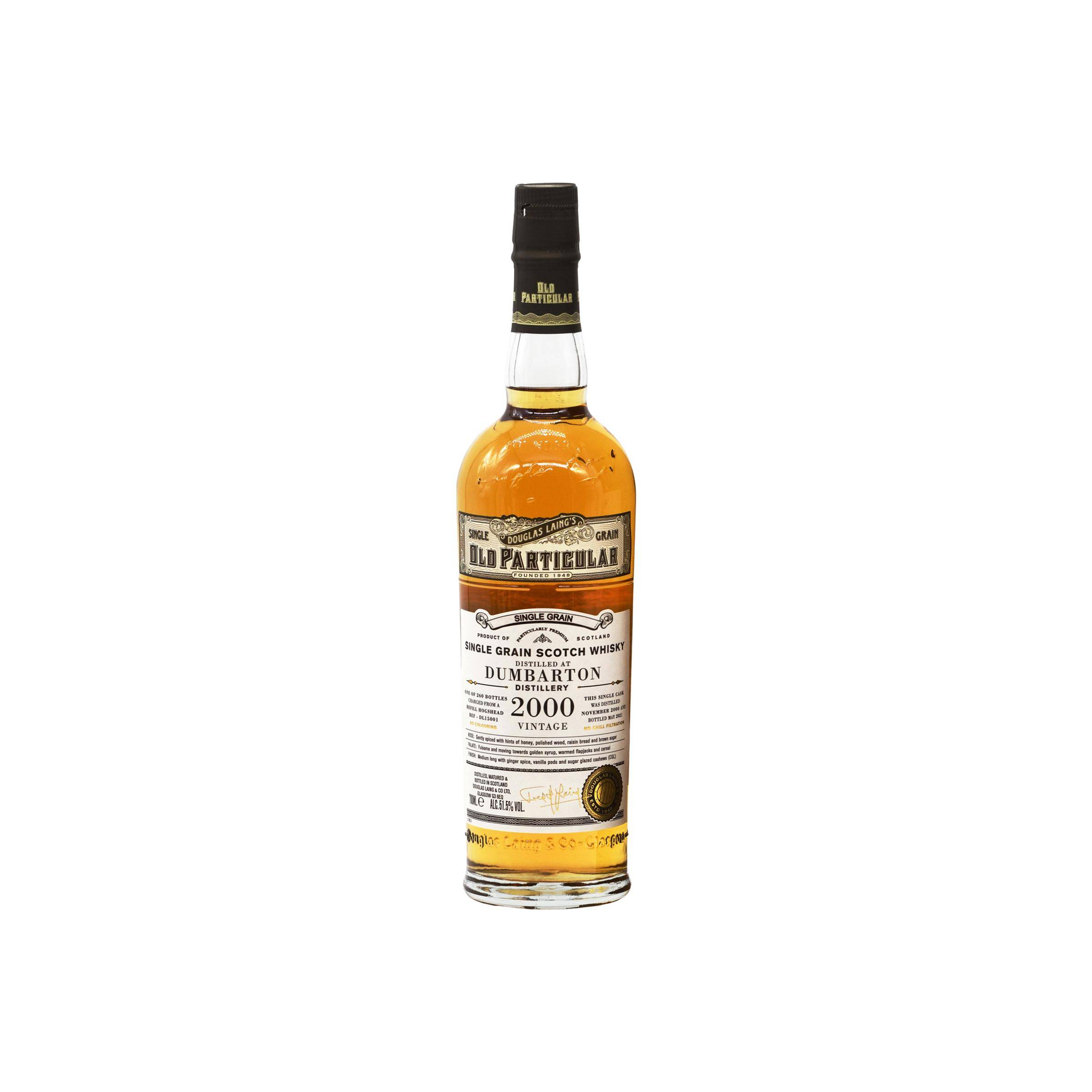 Dumbarton Old Particular 2000 20 Years Single Grain Whisky