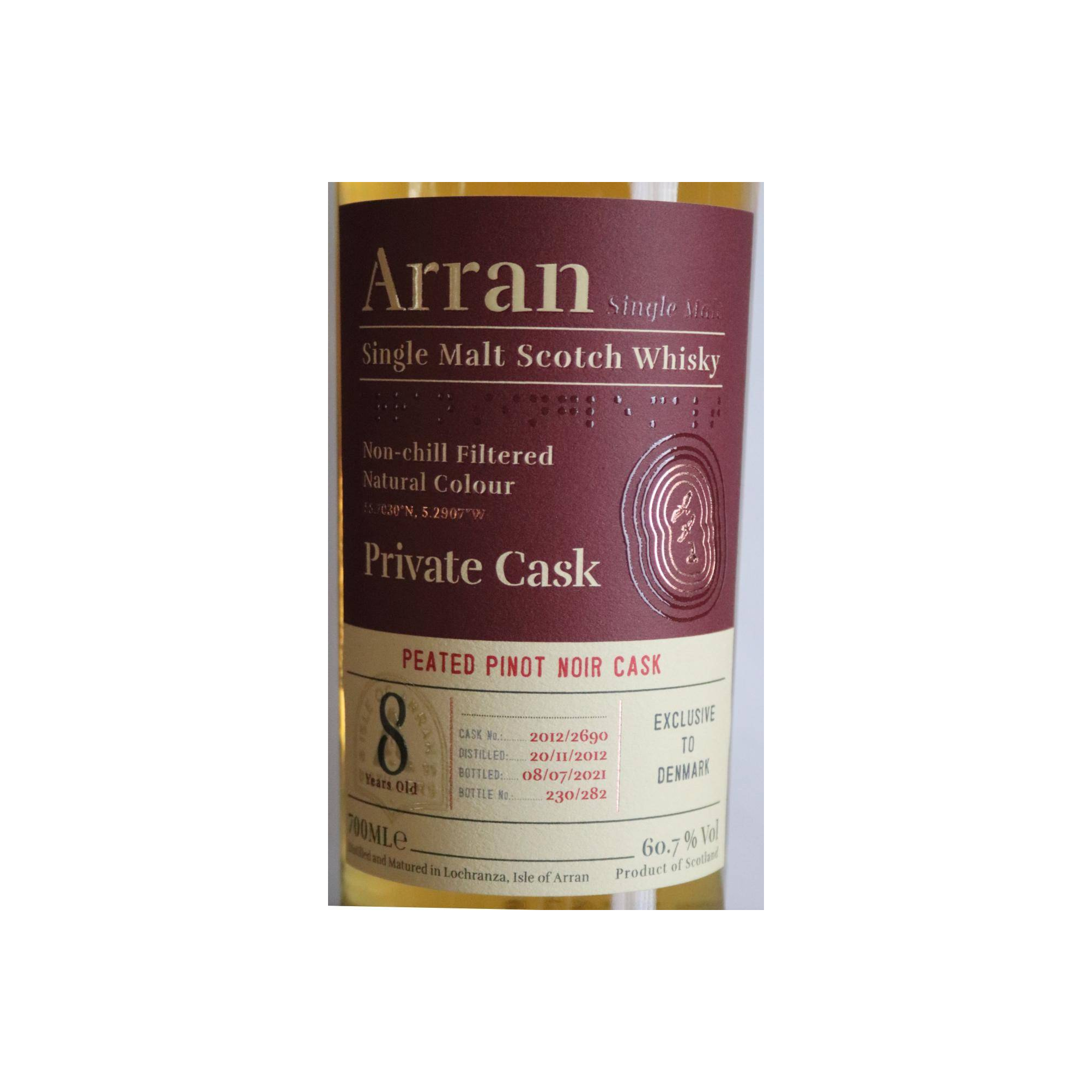 Arran Private Cask 2012 8 Years Single Malt Whisky 2