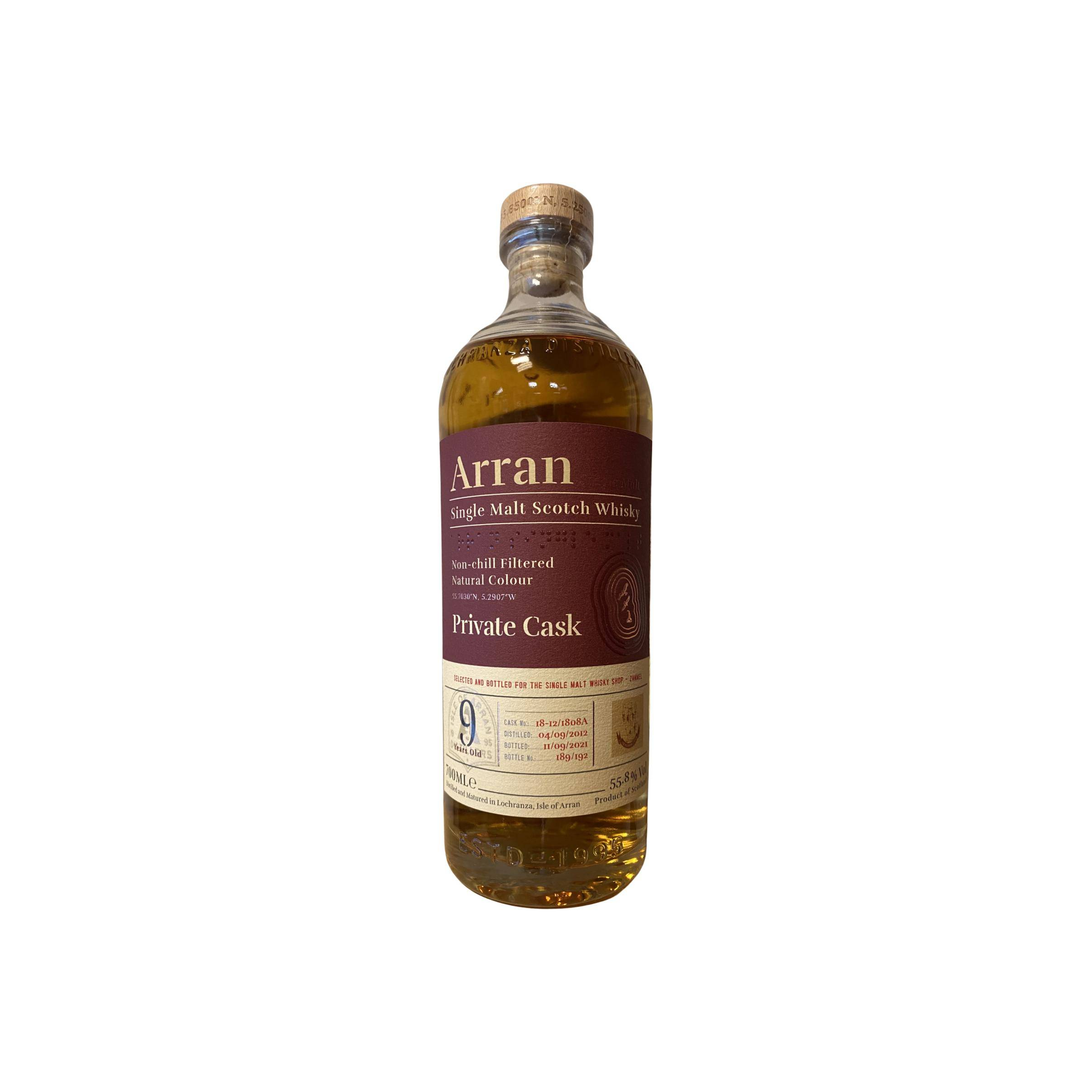 Arran Private Cask 2012 9 Years Single Malt Whisky