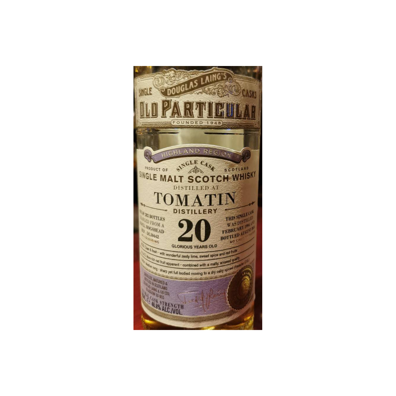 Tomatin Old Particular 1994 20 Years Single Malt Whisky