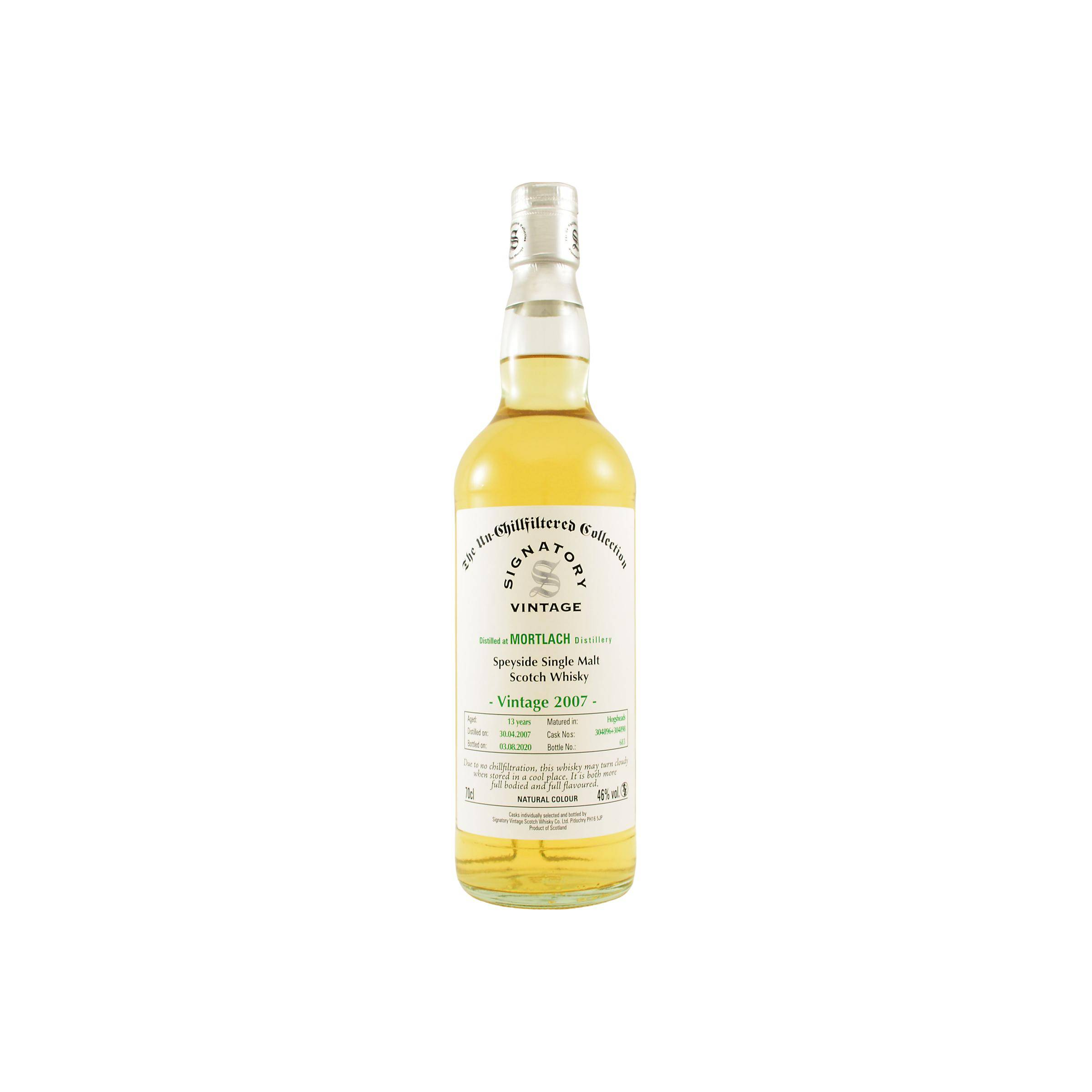 Mortlach The Un-Chillfiltered Collection 2007 13 Years Single Malt Whisky