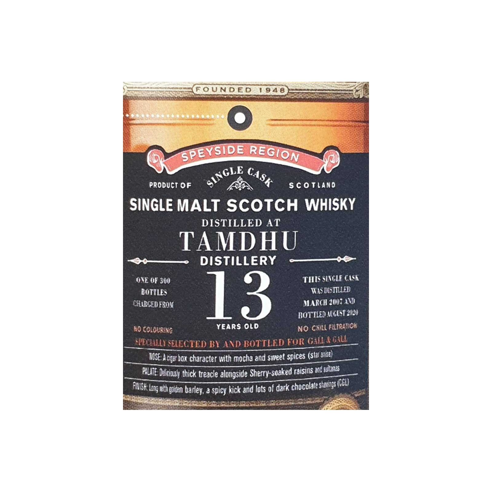 Tamdhu Old Particular 2007 13 Years Single Malt Whisky 3