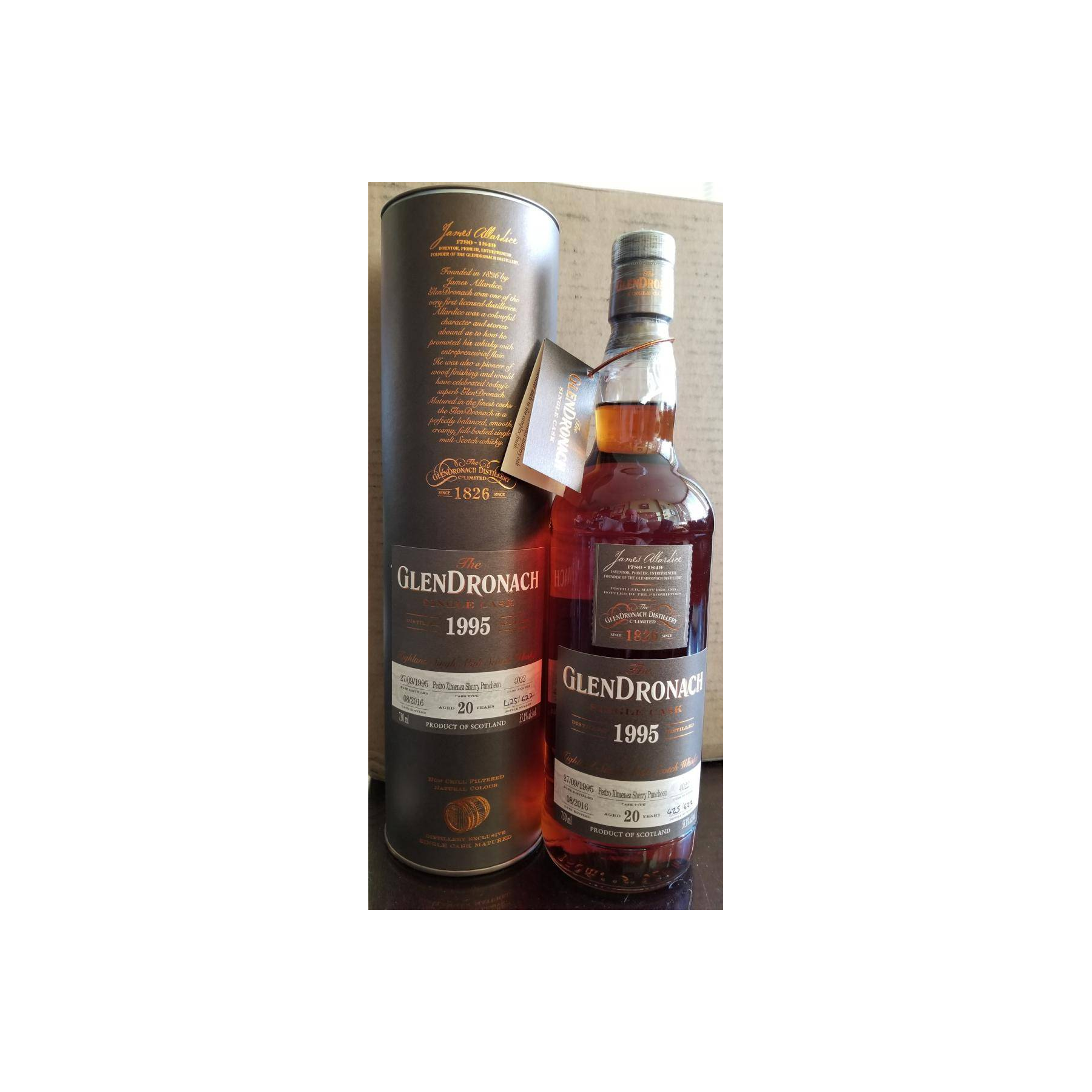 GlenDronach Single Cask 1995 20 Years Single Malt Whisky