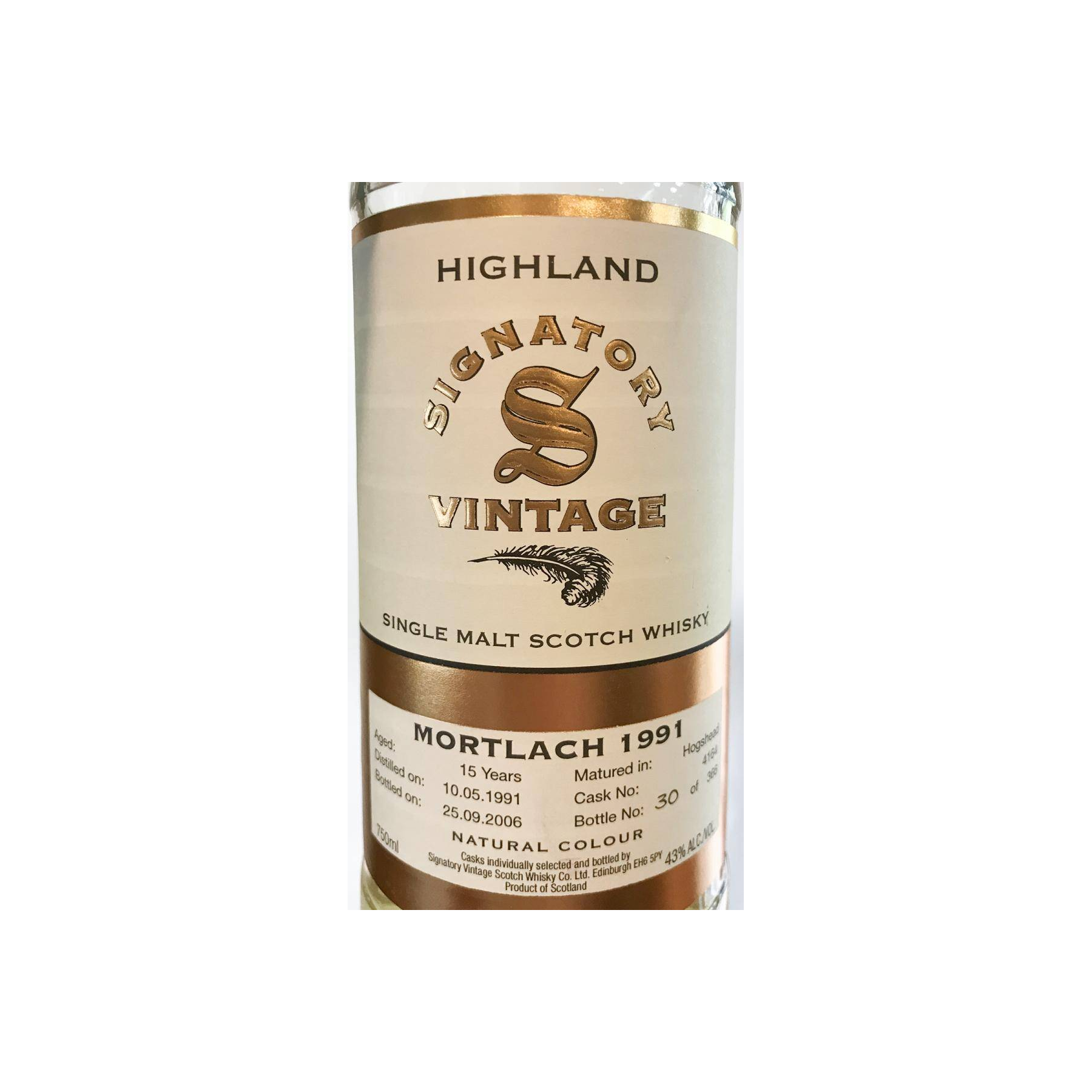 Mortlach Vintage Collection 1991 15 Years Single Malt Whisky 2