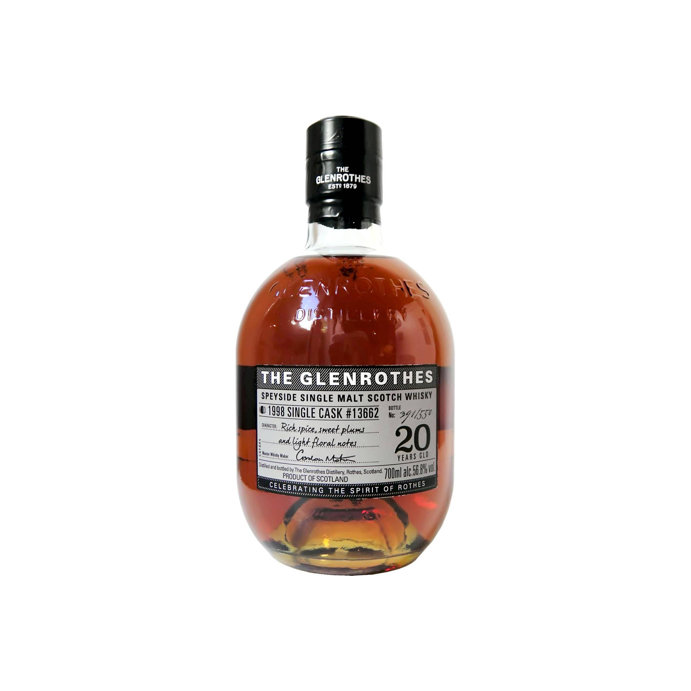 The Glenrothes Single Cask 1998 20 Years Single Malt Whisky