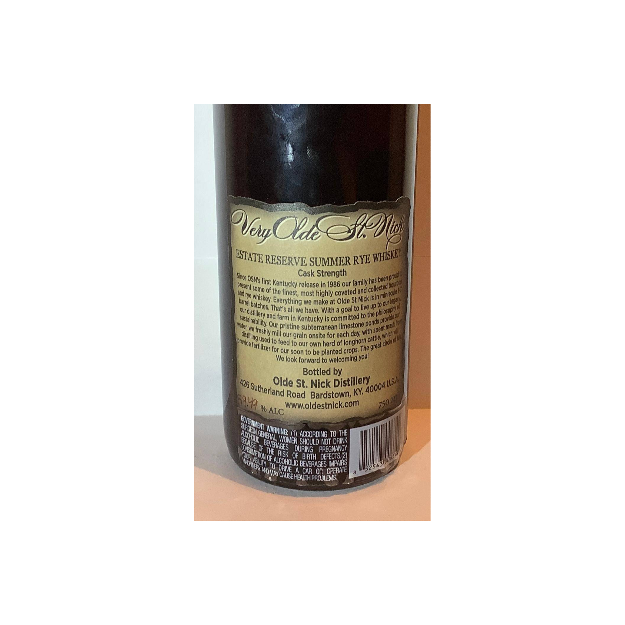Very Olde St. Nick Rye Whisky 2