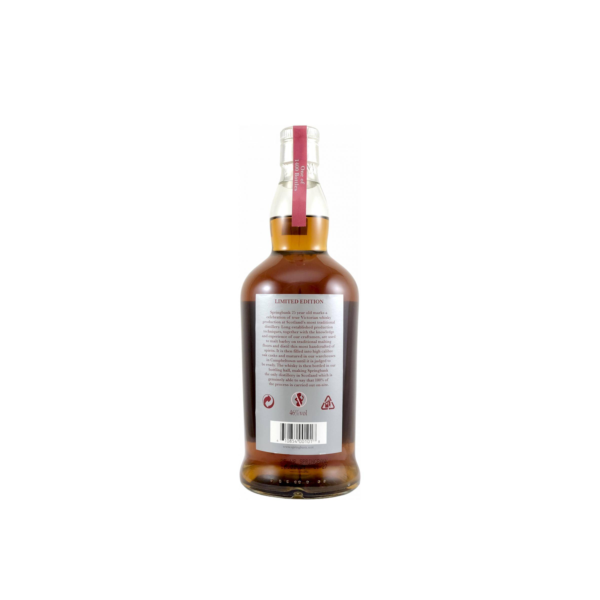 Springbank Limited Edition 25 Years Single Malt Whisky 2