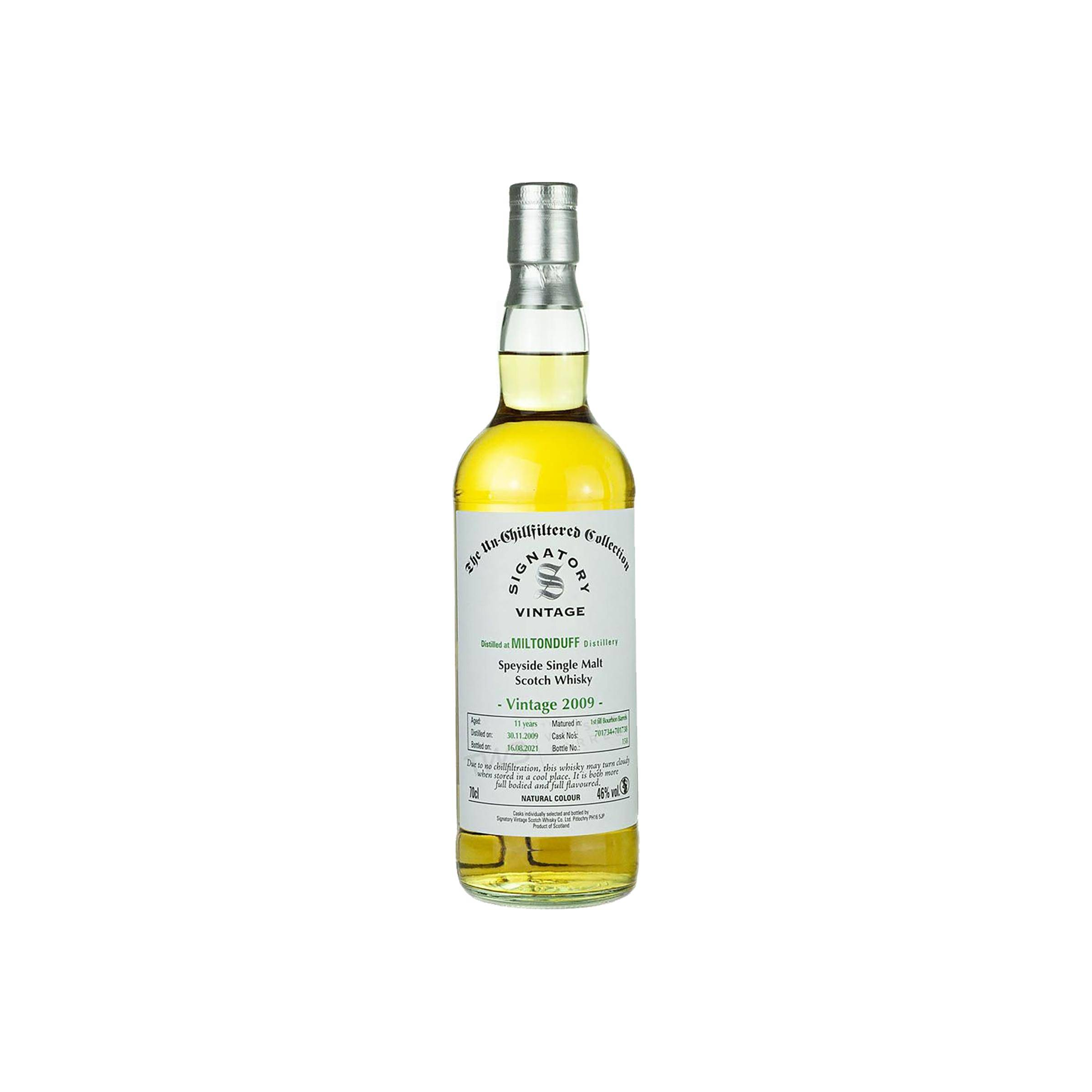 Miltonduff The Un-Chillfiltered Collection 2009 11 Years Single Malt Whisky