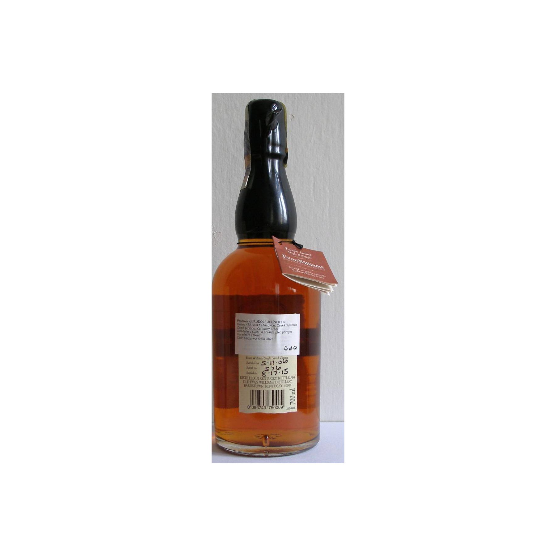 Evan Williams 2006 9 Years Bourbon Whisky 2