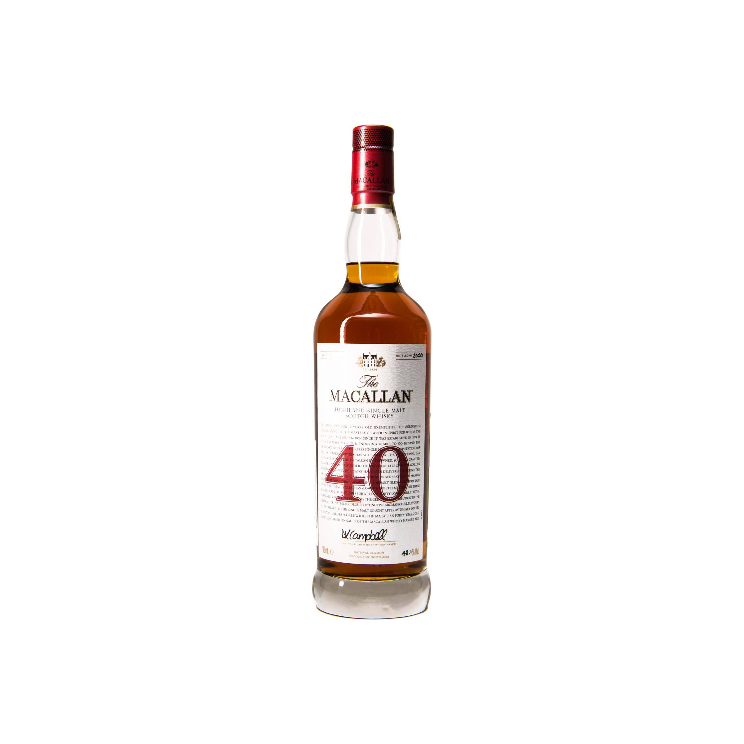 The Macallan 40 Years Single Malt Whisky