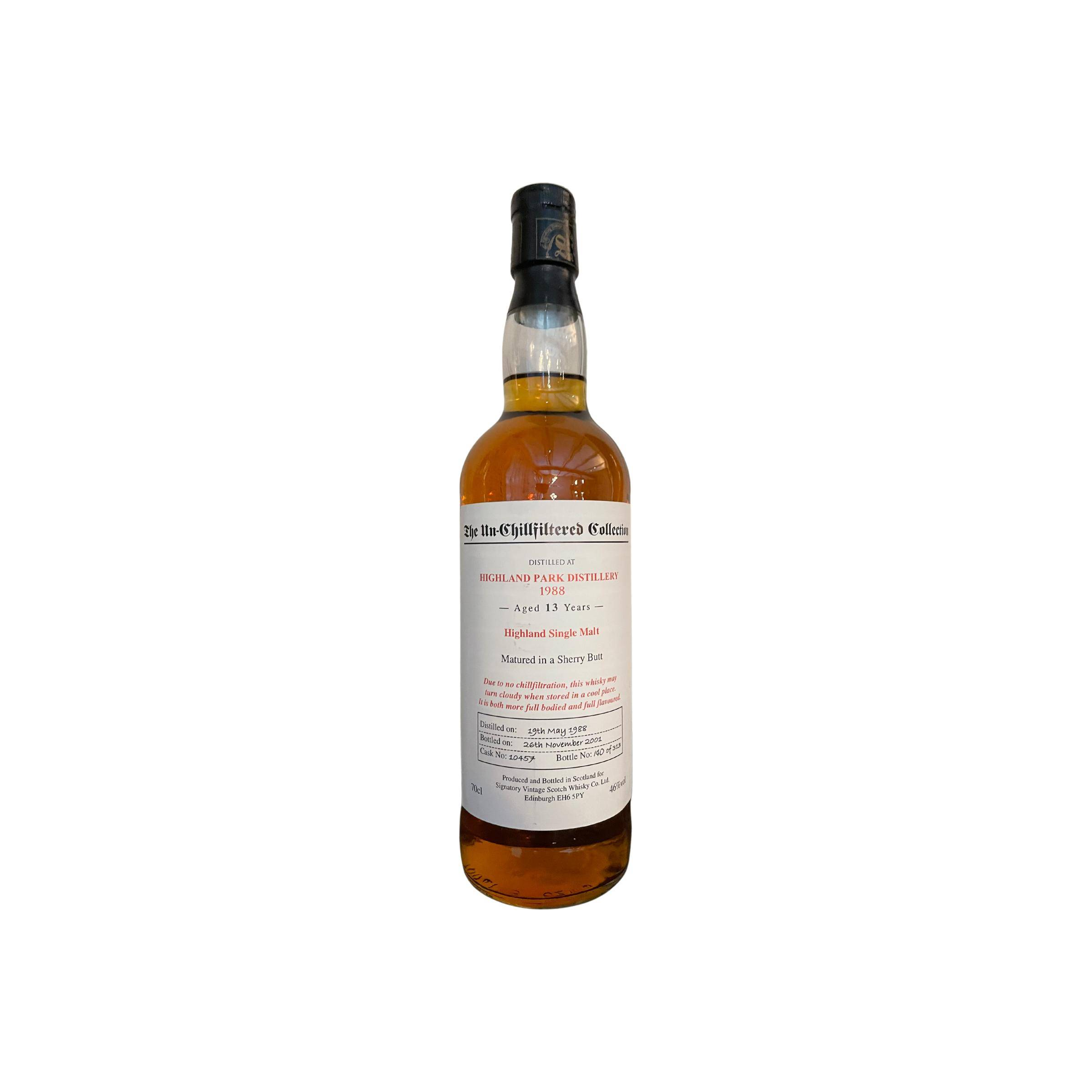 Highland Park The Un-Chillfiltered Collection 1988 13 Years Single Malt Whisky