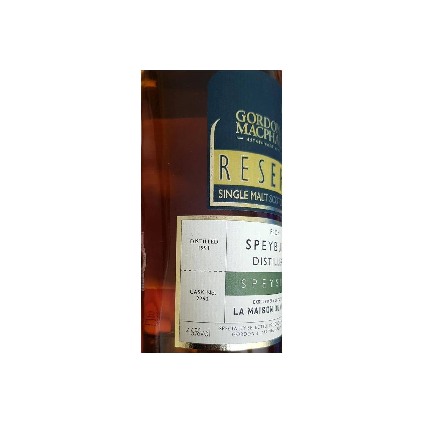 Spey Reserve 1991 23 Years Single Malt Whisky 3