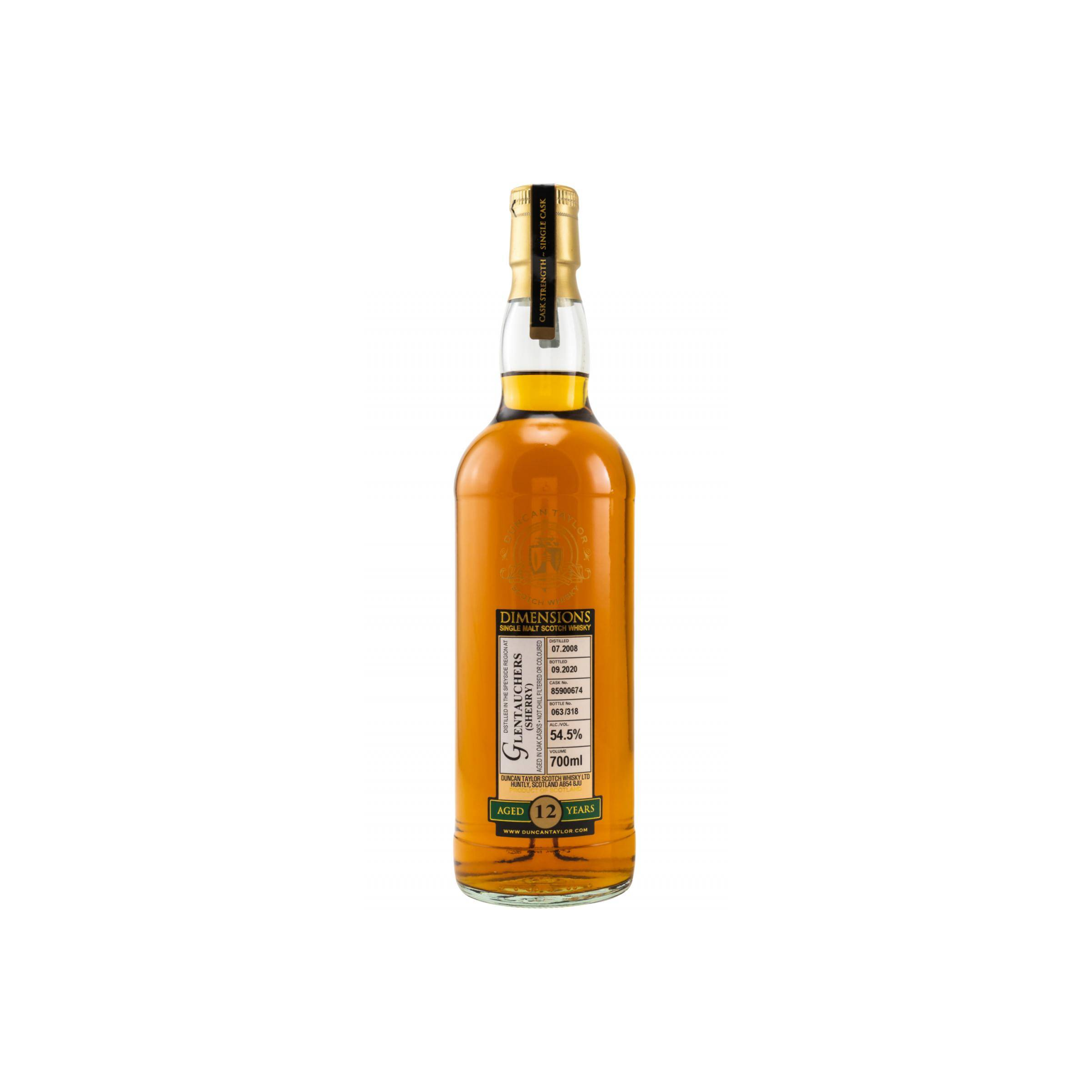 Glentauchers Dimensions 2008 12 Years Single Malt Whisky
