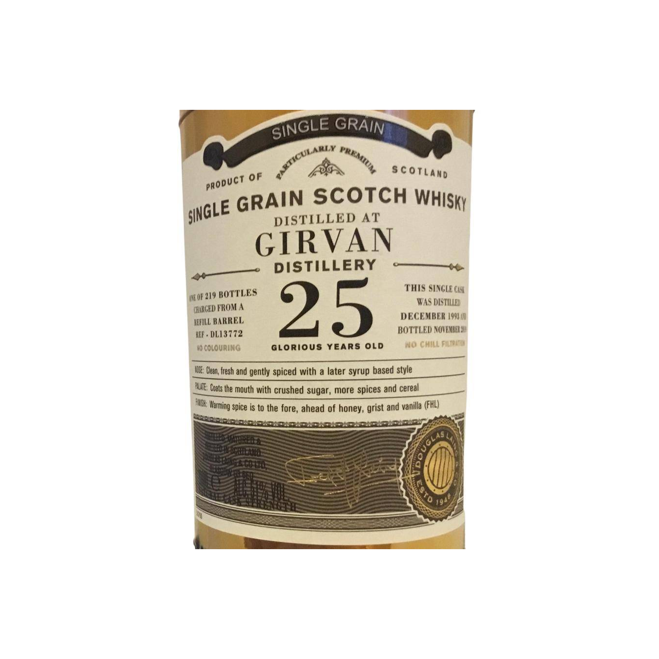 Girvan Old Particular 1993 25 Years Single Grain Whisky 3