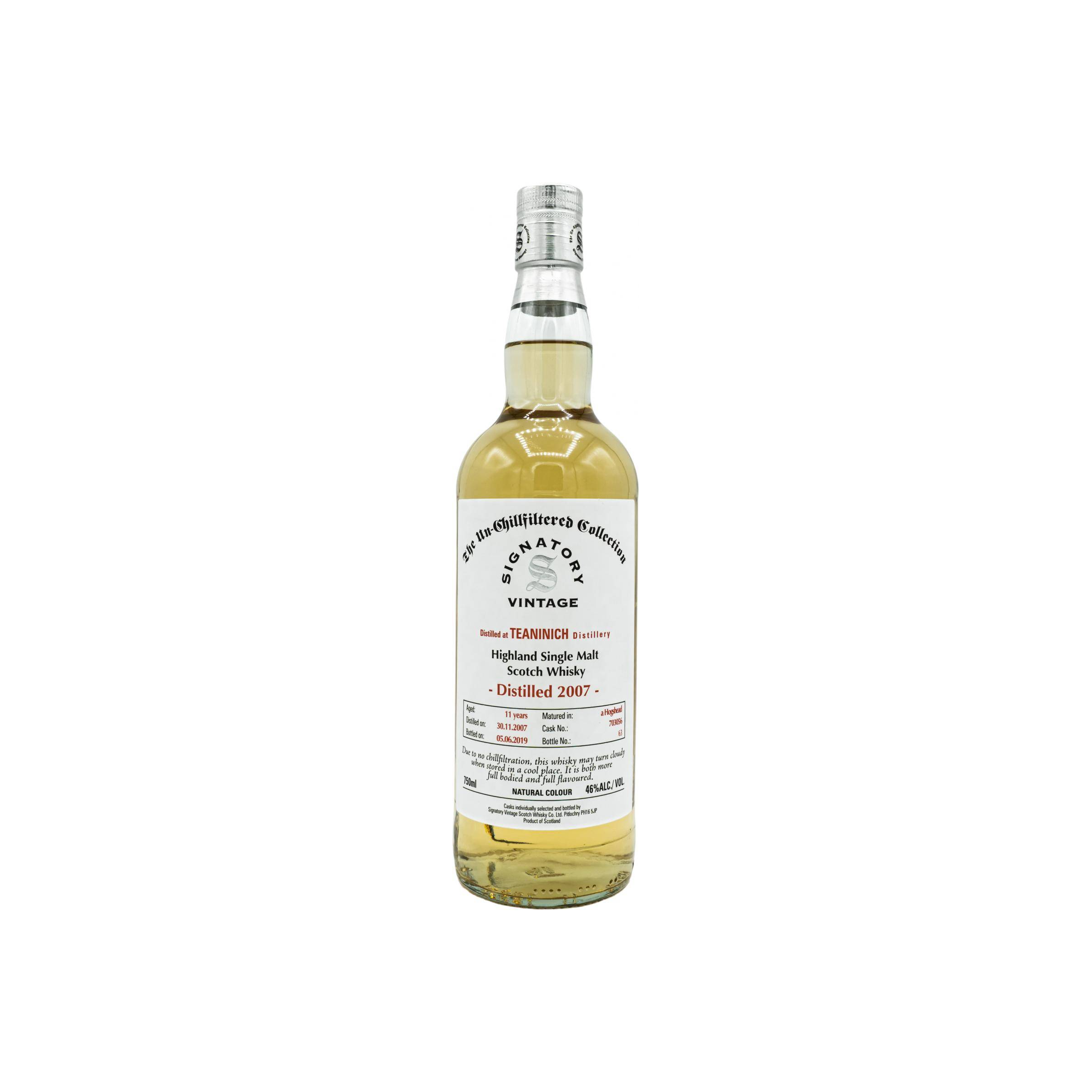 Teaninich The Un-Chillfiltered Collection 2007 11 Years Single Malt Whisky