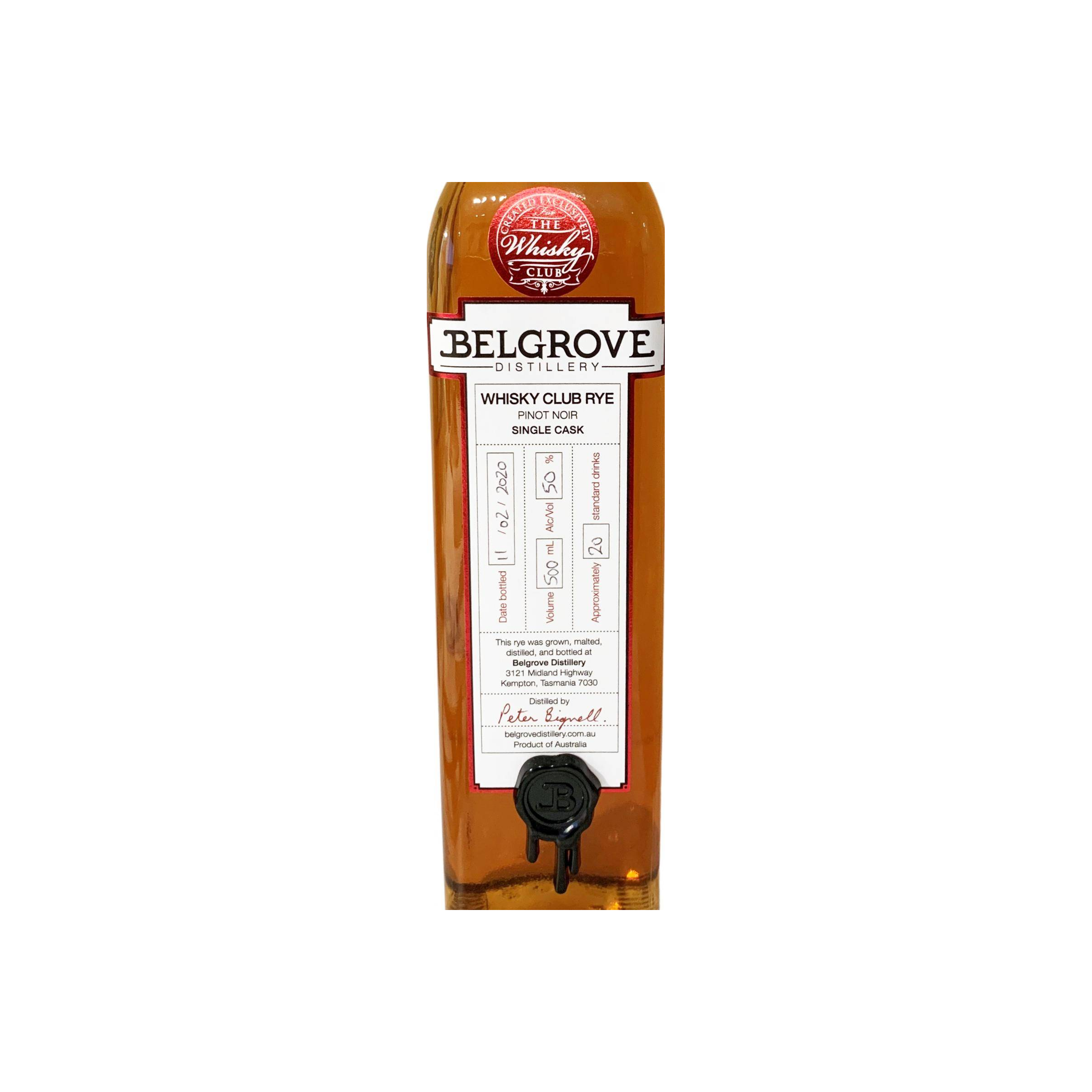 Belgrove Whisky Club Rye 2