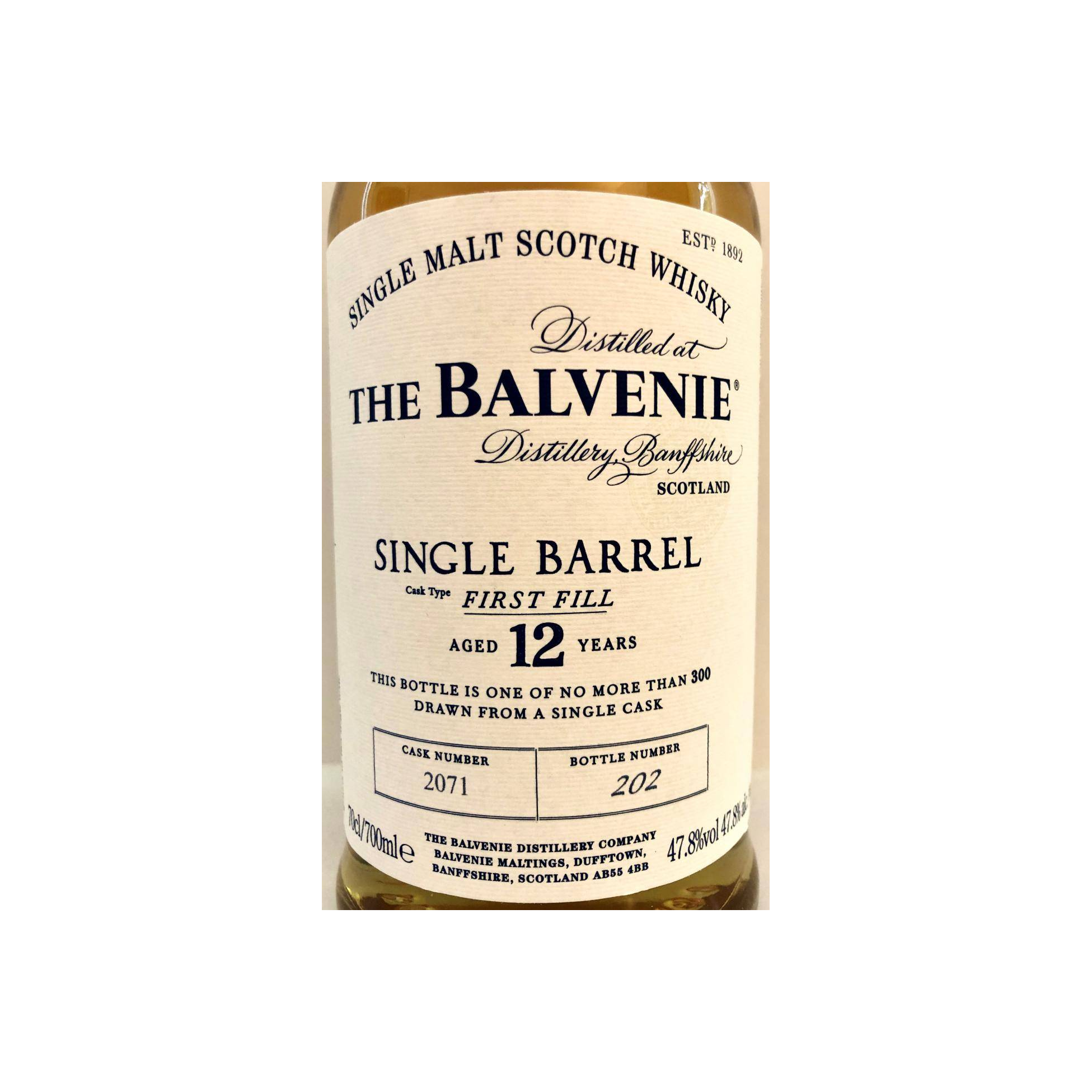 The Balvenie Single Cask 12 Years Single Malt Whisky 2
