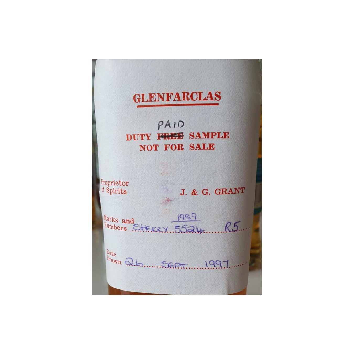 Glenfarclas 1989 8 Years Single Malt Whisky