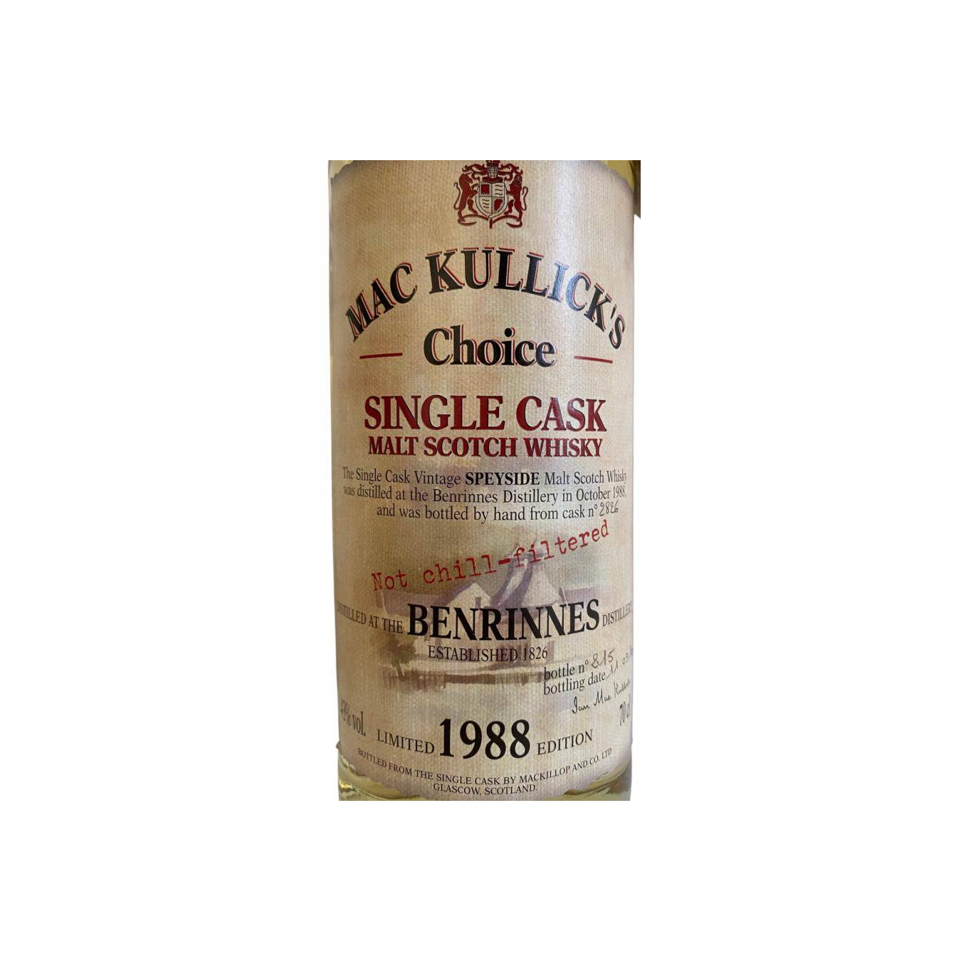 Benrinnes Single Cask 1988 11 Years Single Malt Whisky 2