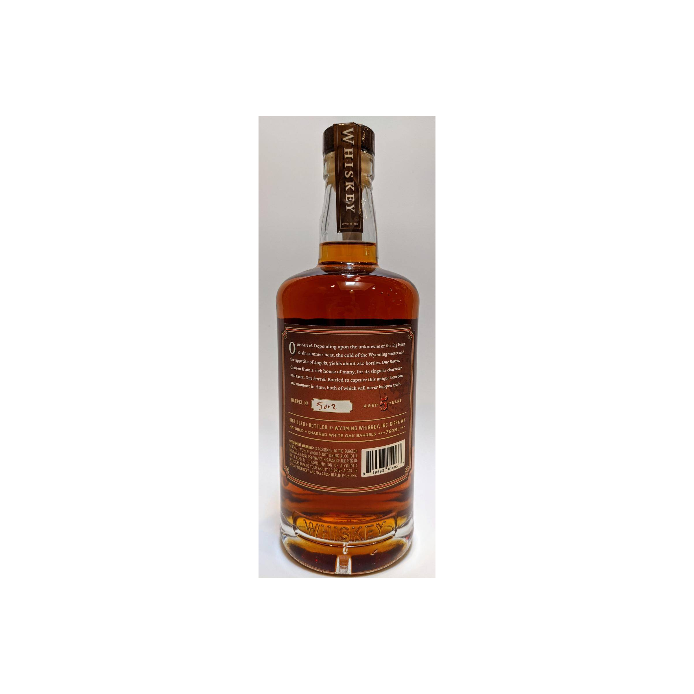 Wyoming Limited Edition 5 Years Bourbon Whisky 2