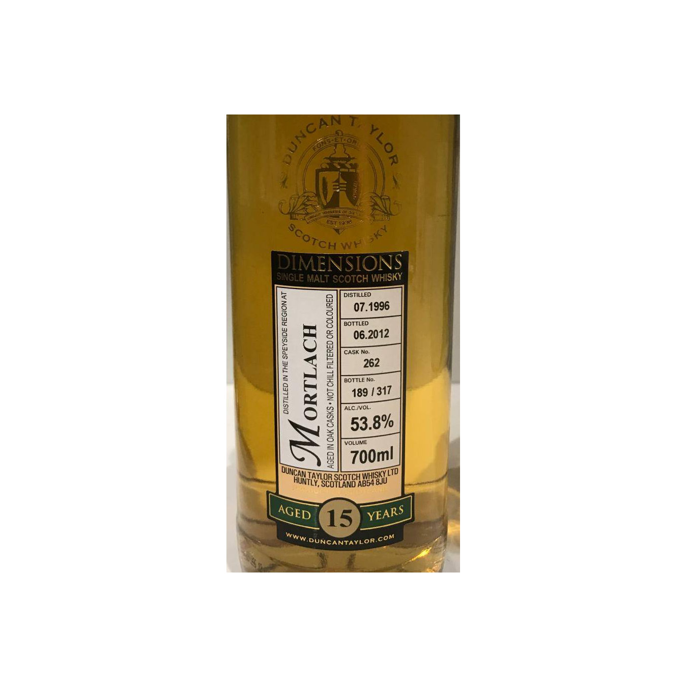 Mortlach Dimensions 1996 15 Years Single Malt Whisky
