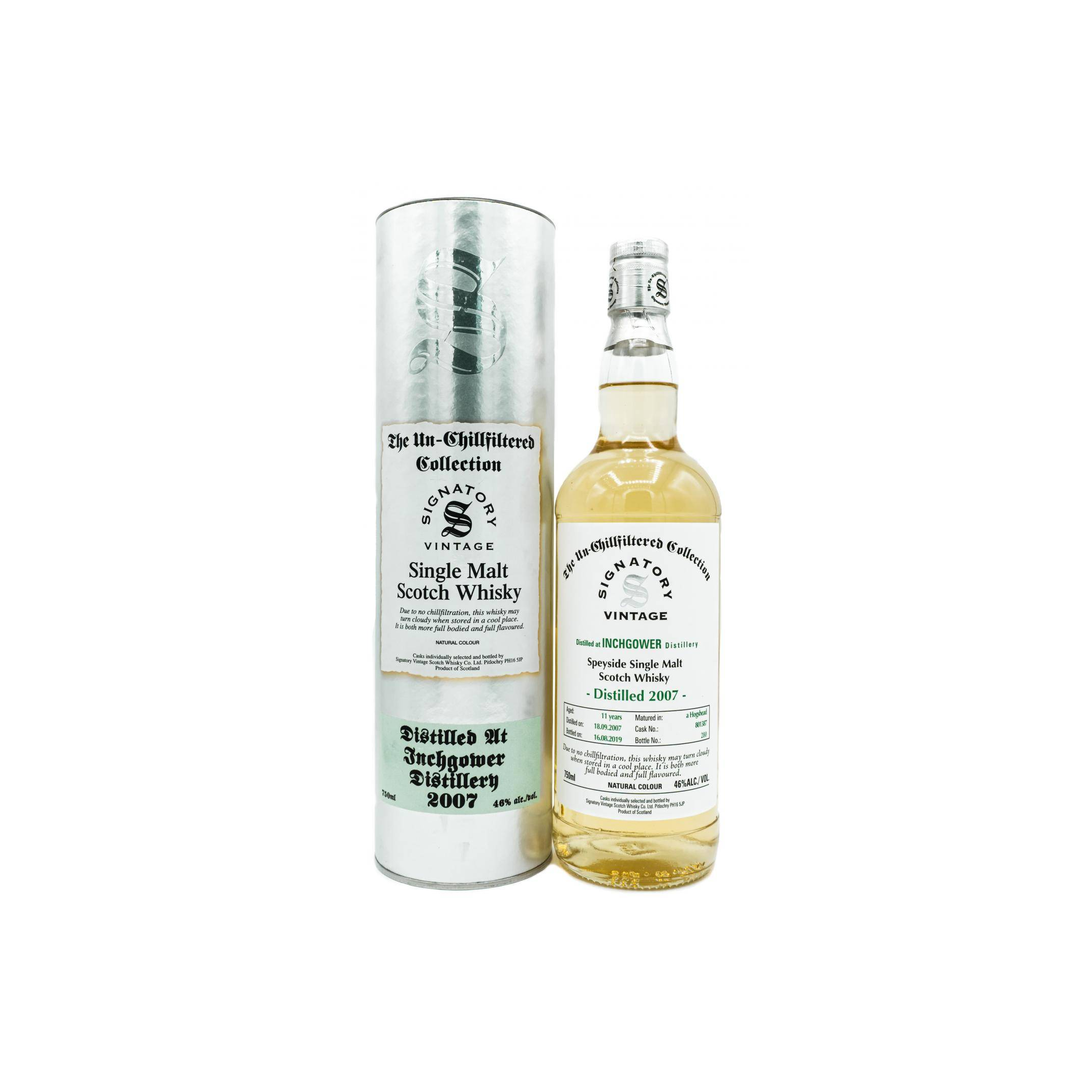 Inchgower The Un-Chillfiltered Collection 2007 11 Years Single Malt Whisky 2