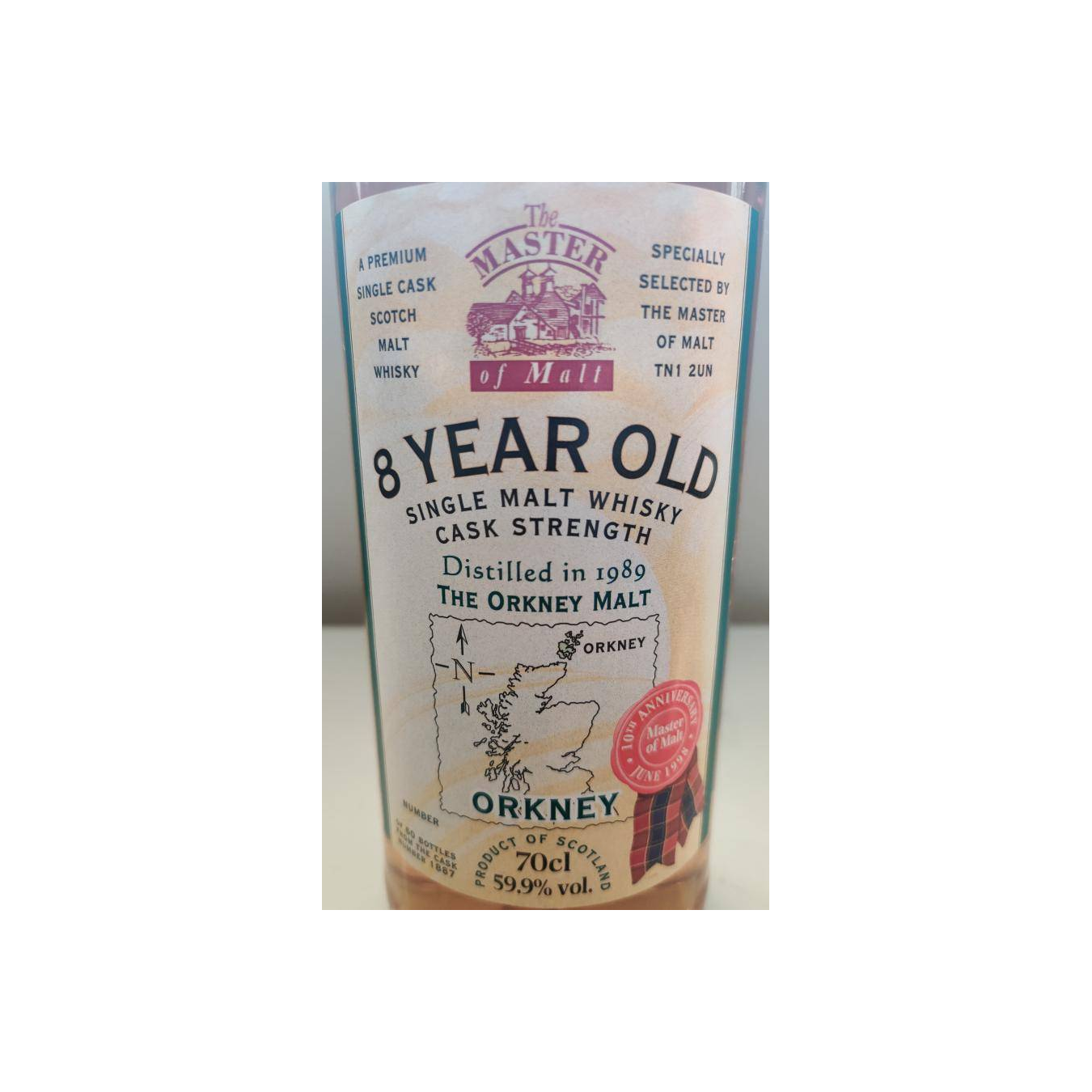 Master of Malt 1989 8 Years Single Malt Whisky