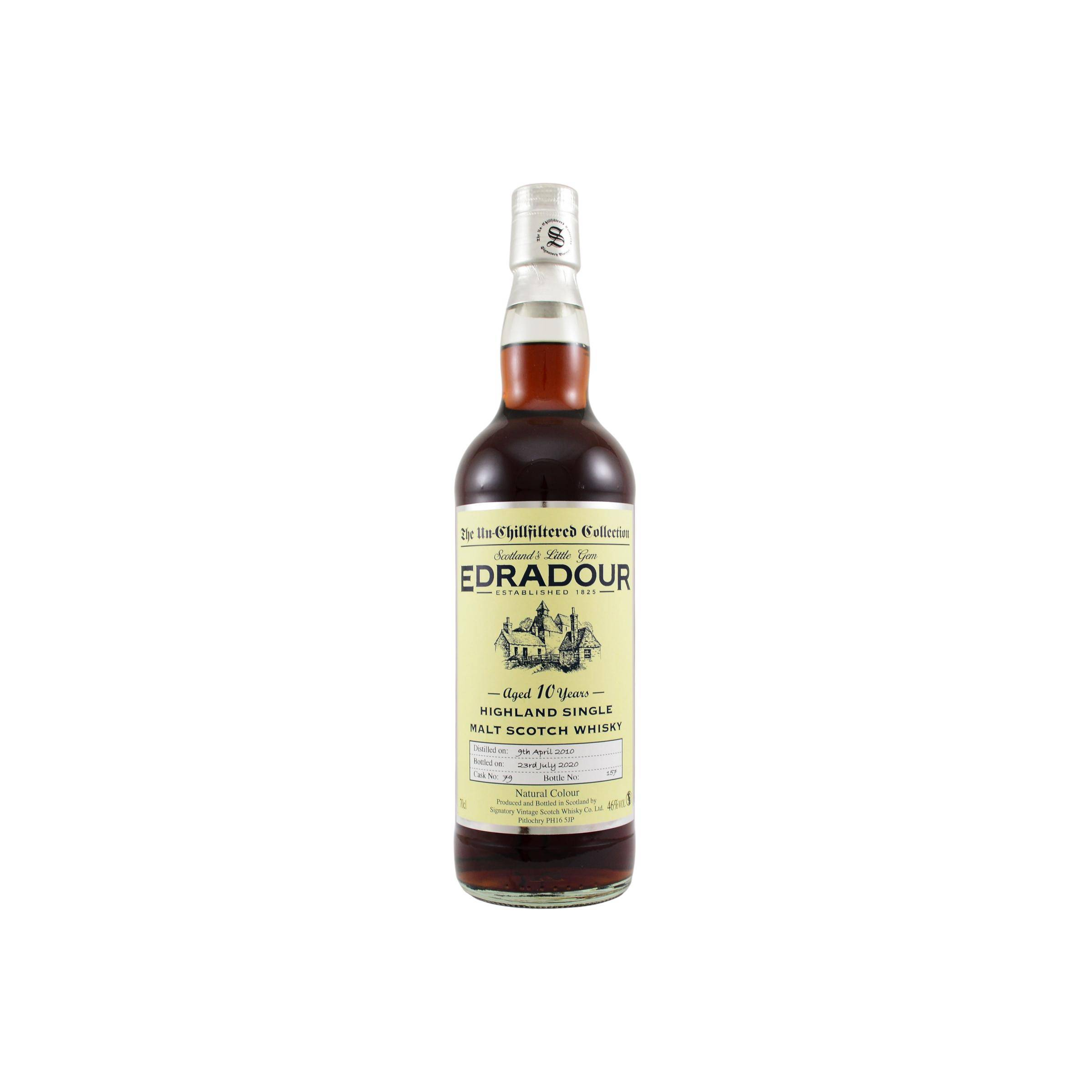 Edradour The Un-Chillfiltered Collection 2010 10 Years Single Malt Whisky