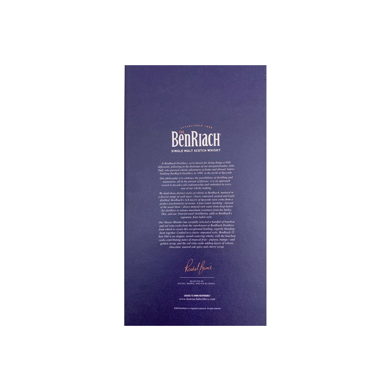 BenRiach 35 Years Single Malt Whisky 3