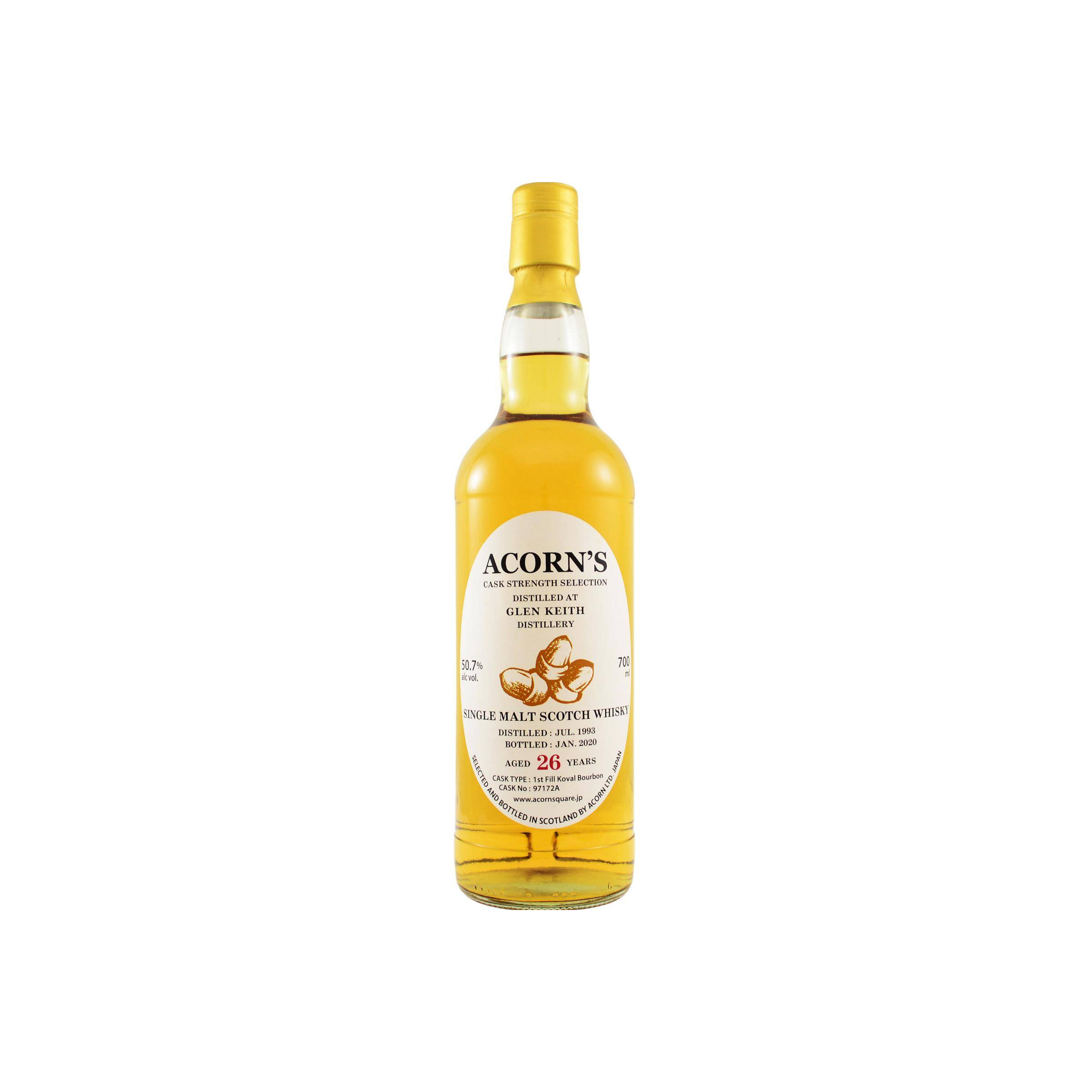 Glen Keith 1993 26 Years Single Malt Whisky