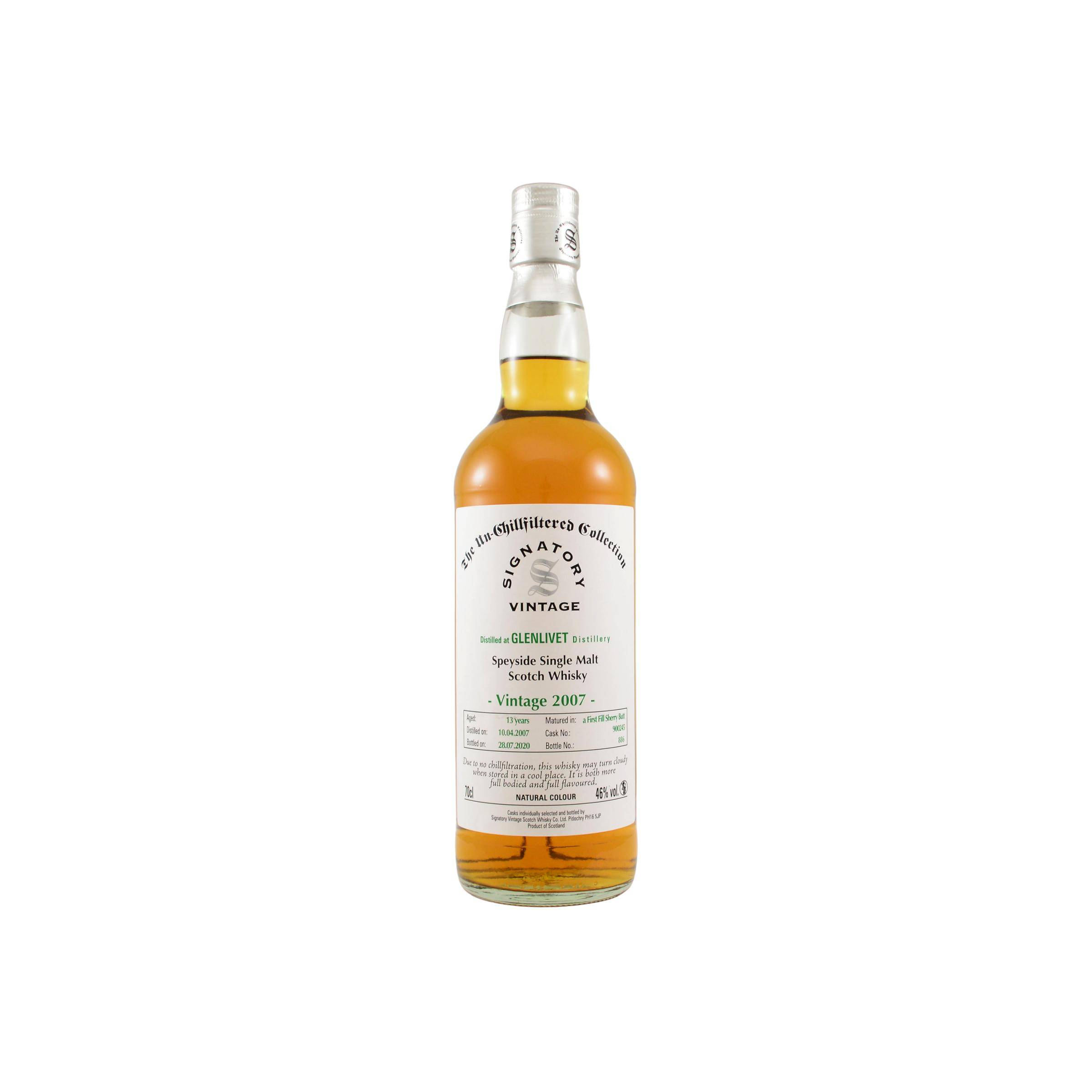 The Glenlivet The Un-Chillfiltered Collection 2007 13 Years Single Malt Whisky