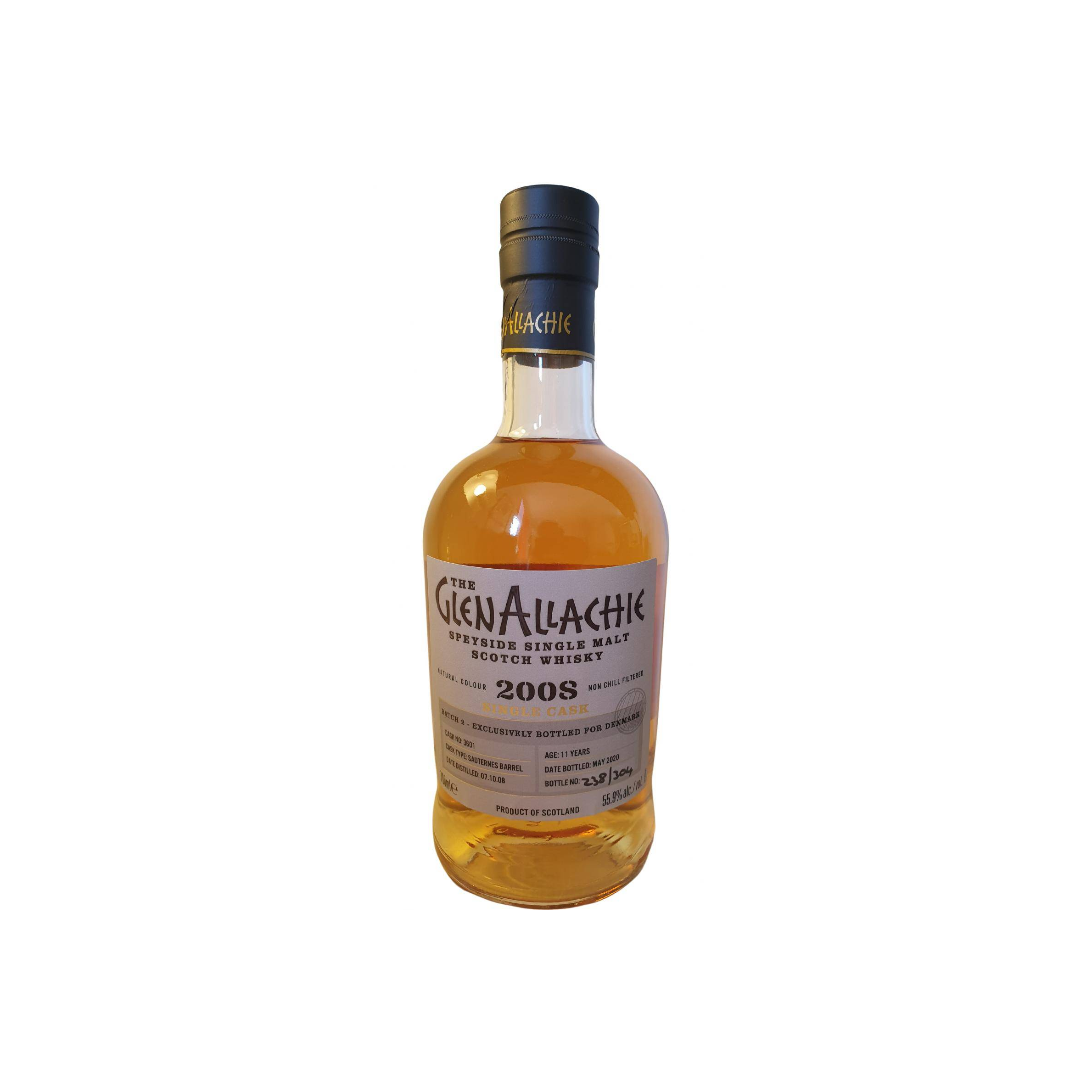 The GlenAllachie Single Cask 2008 11 Years Single Malt Whisky