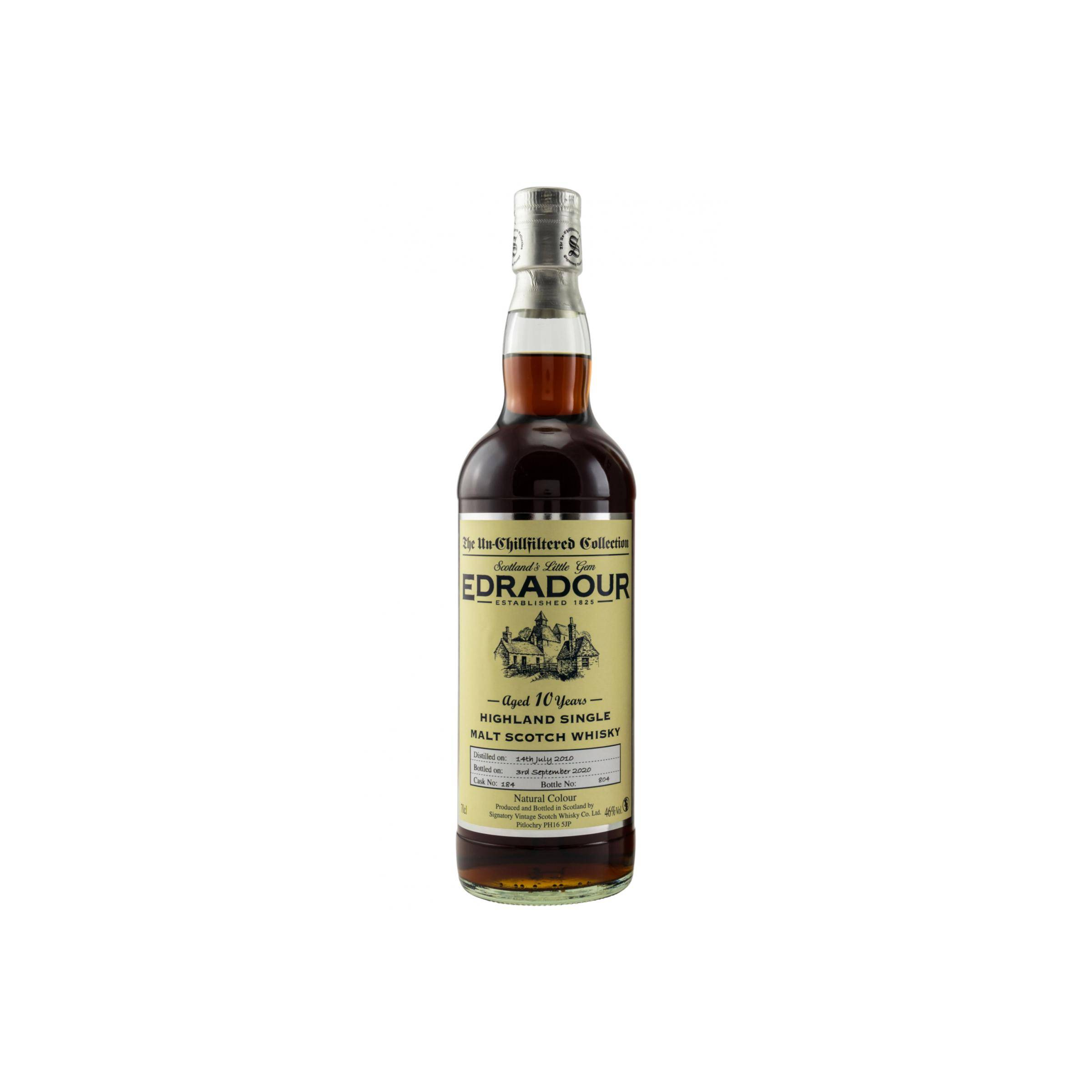 Edradour The Un-Chillfiltered Collection 2010 10 Years Single Malt Whisky
