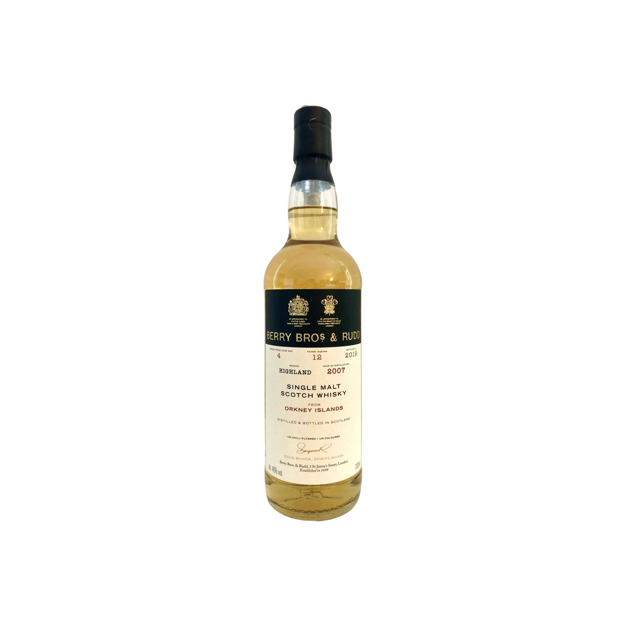 Berry Bros. & Rudd 2007 12 Years Single Malt Whisky