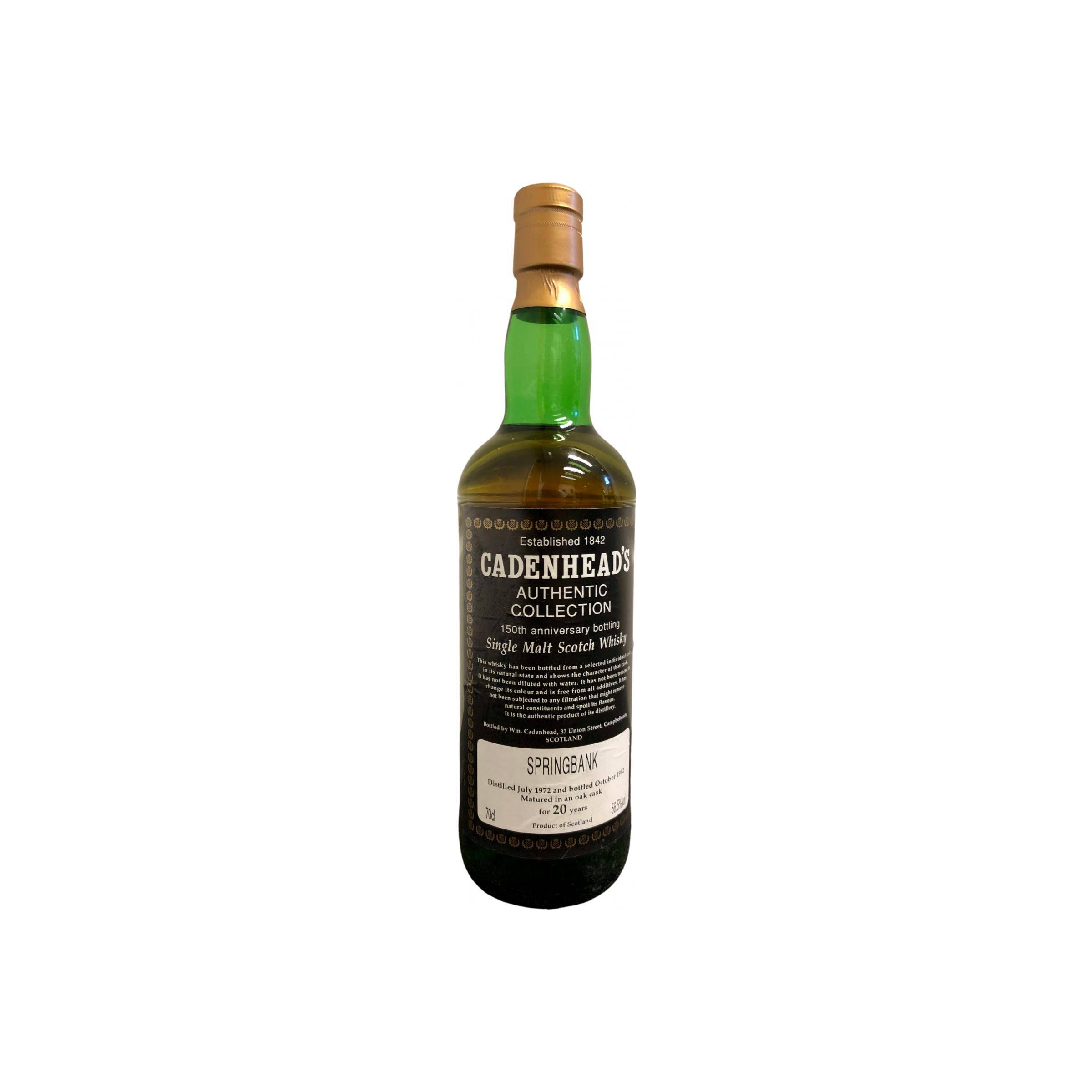 Springbank 1972 20 Years Single Malt Whisky